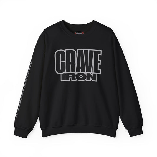 CRAVE IRON, BAR MATH Crewneck Sweatshirt