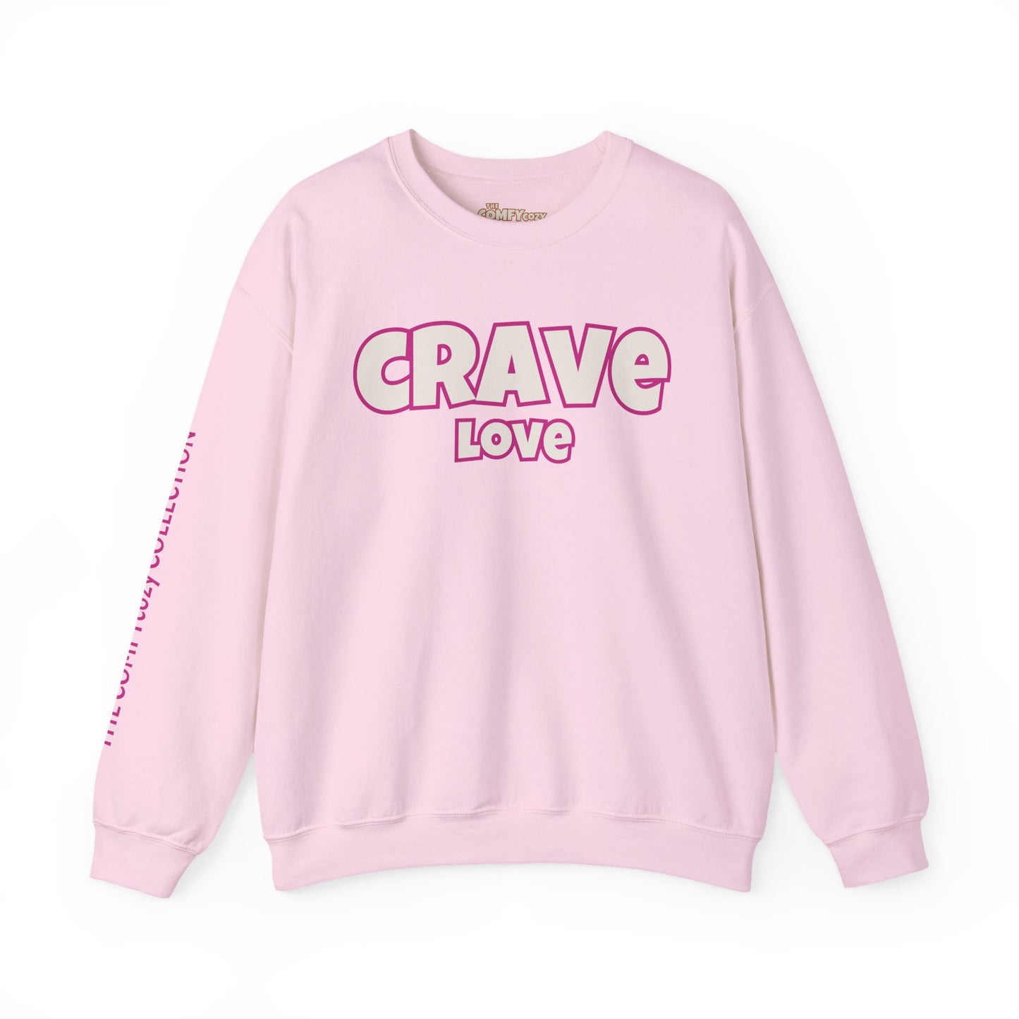 CRAVE LOVE Cozy Sweatshirt Pink
