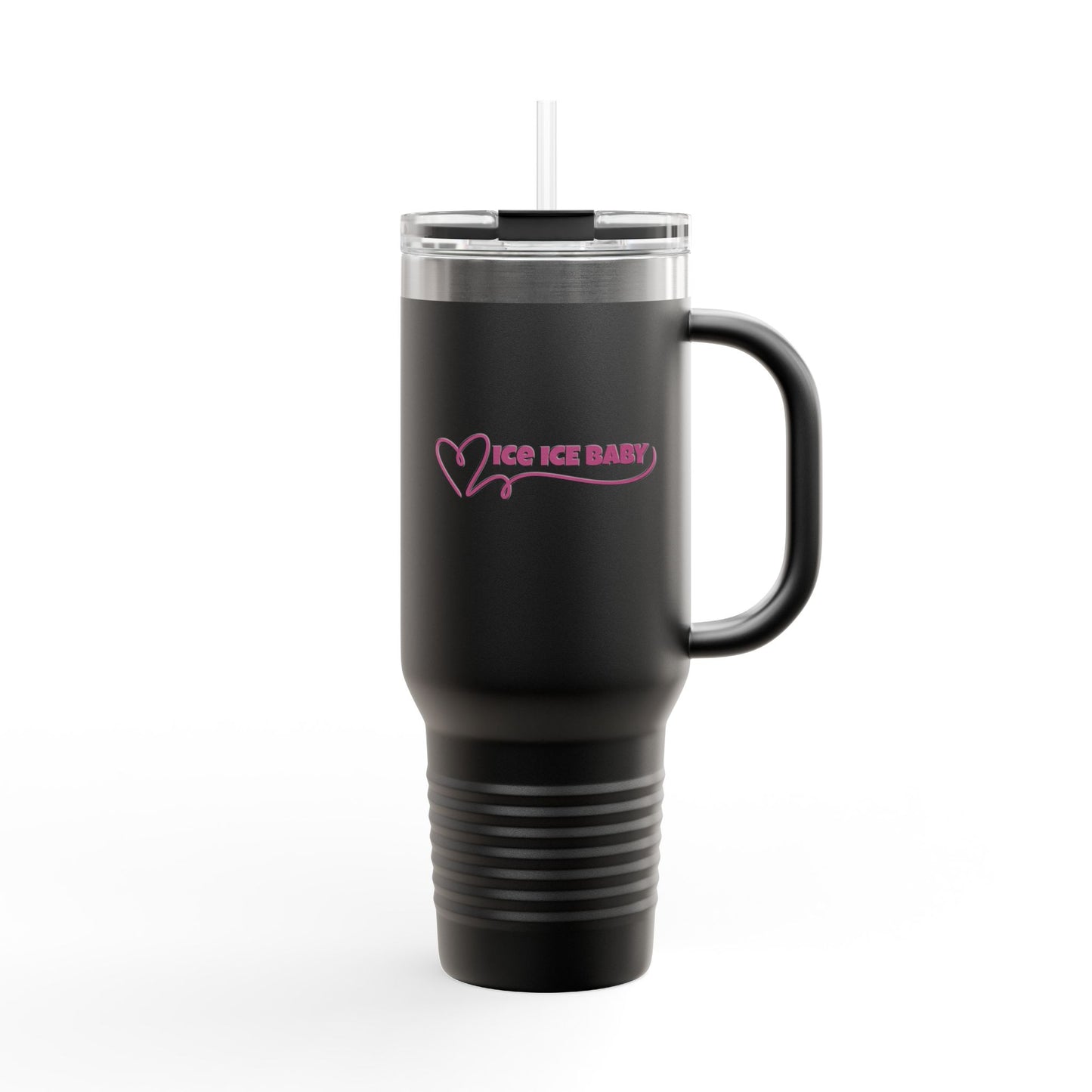 Ice Ice Baby Insulated Travel Mug, 40oz - Perfect for Hot/Cool Drinks, Travel, Gifts, Beach Days, Everyday Use