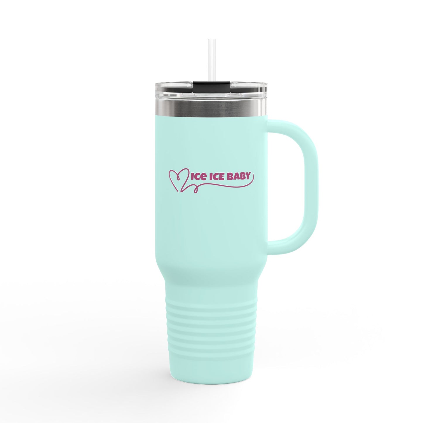 Ice Ice Baby Insulated Travel Mug, 40oz - Perfect for Hot/Cool Drinks, Travel, Gifts, Beach Days, Everyday Use