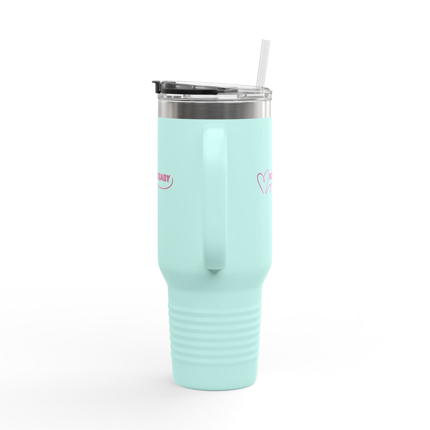 Ice Ice Baby Insulated Travel Mug, 40oz - Perfect for Hot/Cool Drinks, Travel, Gifts, Beach Days, Everyday Use