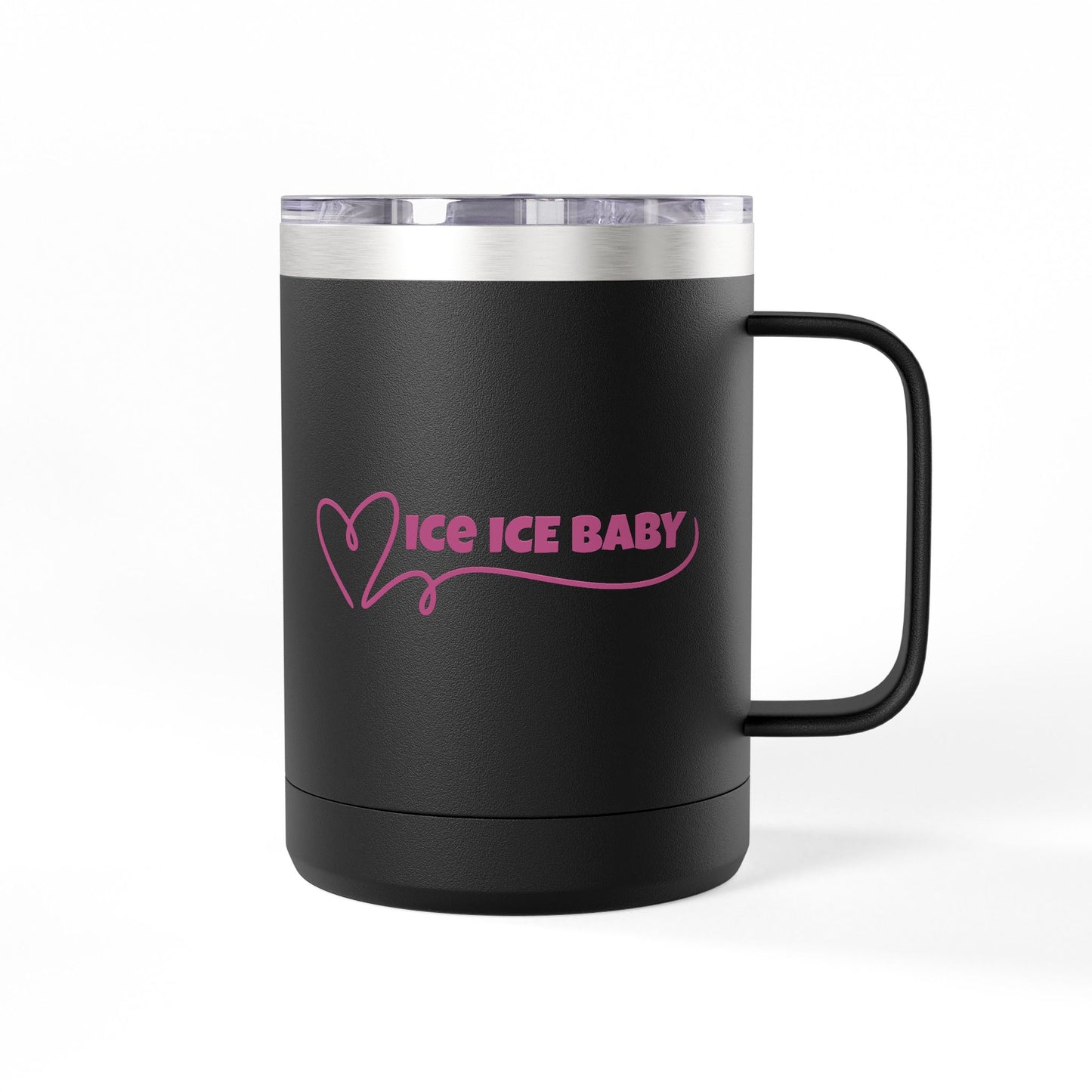 Ice Ice Baby Coffee Mug Tumbler, Fun Drinkware, Gift for Ice Cream Lovers, Unique Kitchen Décor, Home & Office Mug