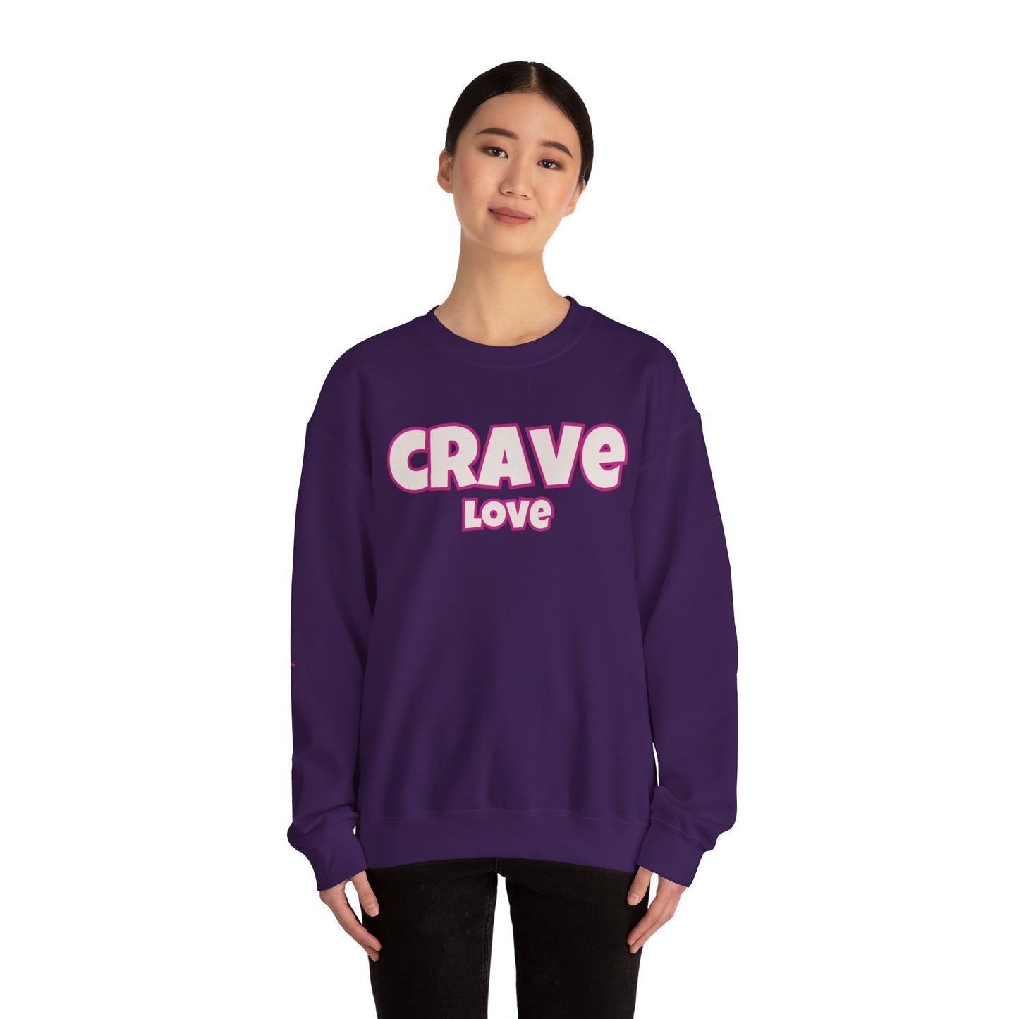 CRAVE LOVE Cozy Sweatshirt Pink