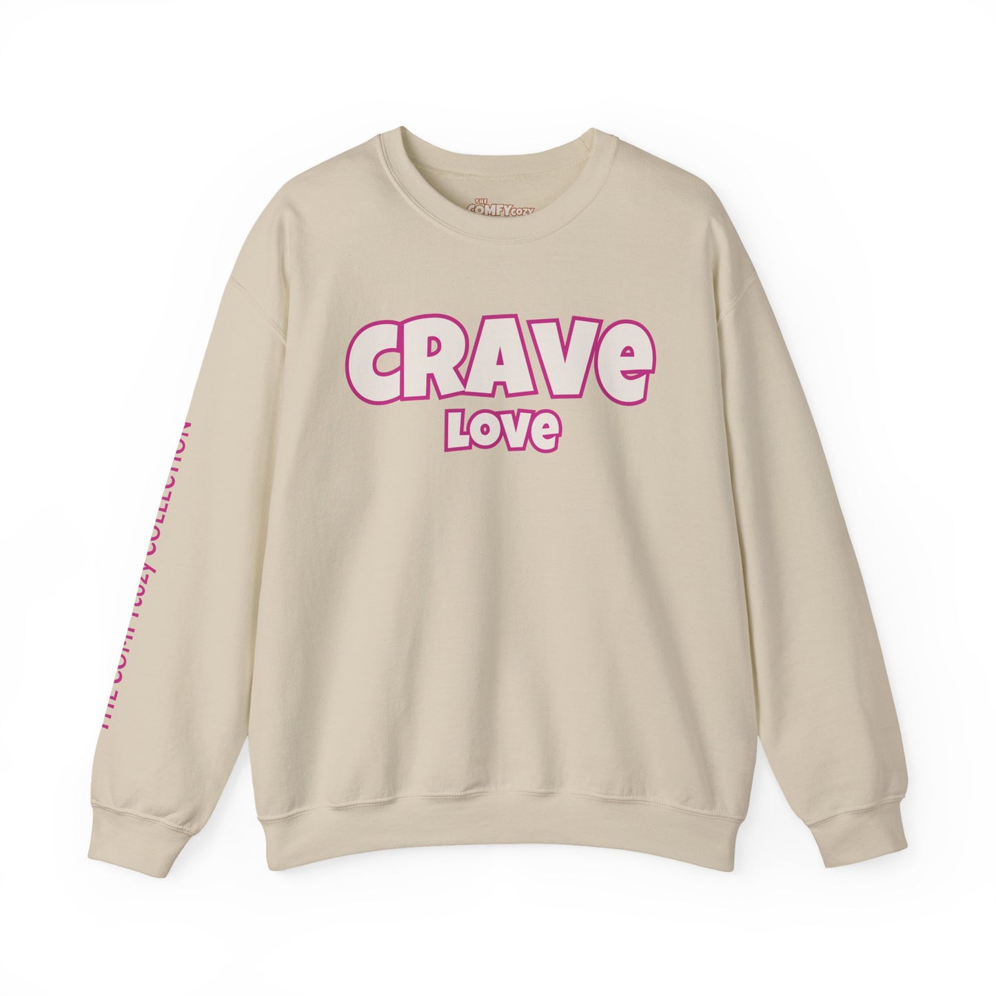 CRAVE LOVE Cozy Sweatshirt Pink