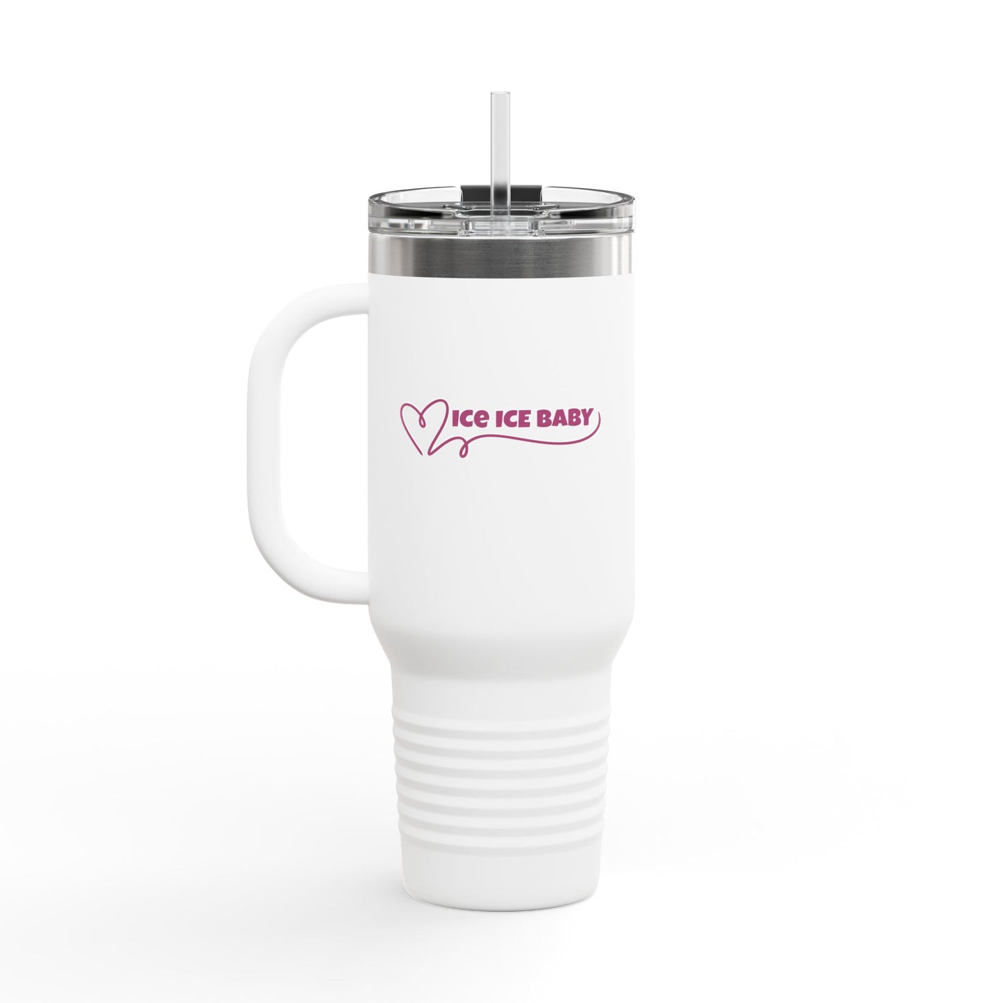 Ice Ice Baby Insulated Travel Mug, 40oz - Perfect for Hot/Cool Drinks, Travel, Gifts, Beach Days, Everyday Use