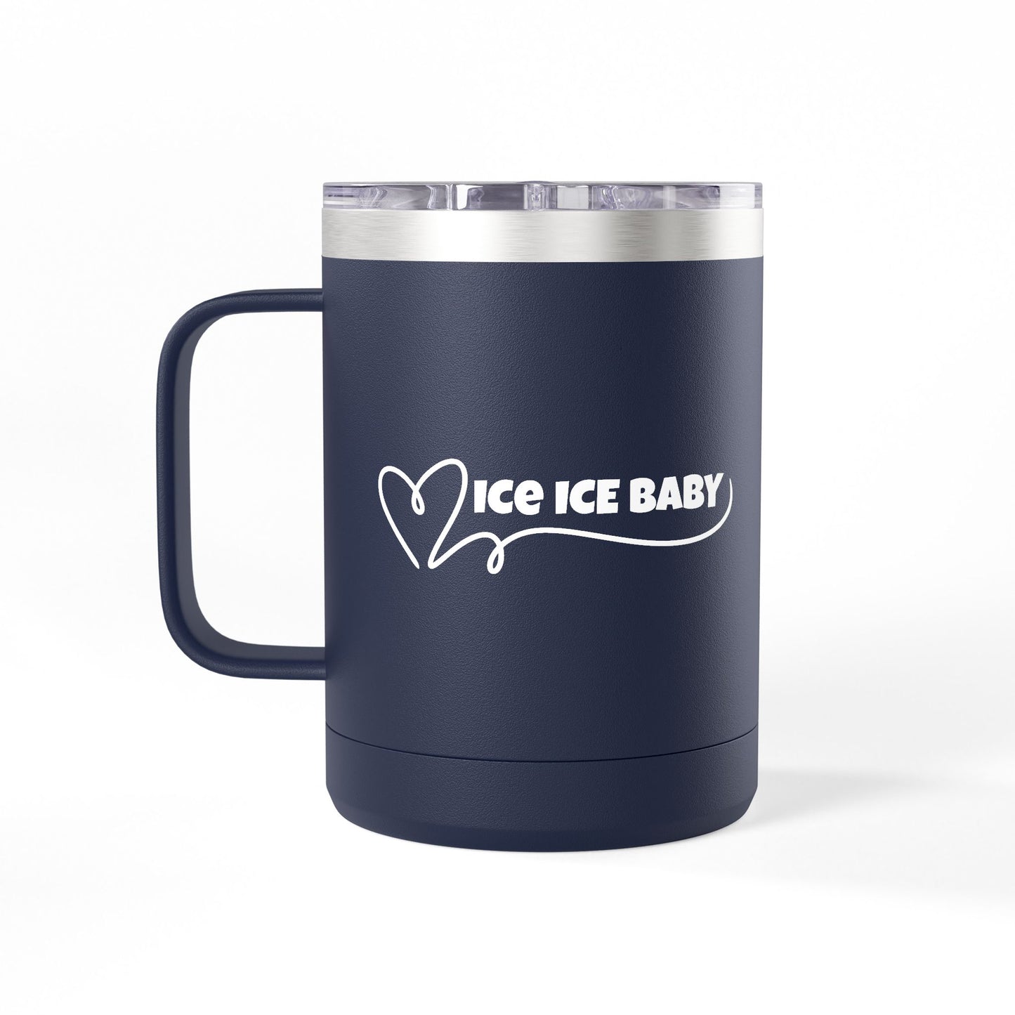 Ice Ice Baby Coffee Mug Tumbler, Fun Drinkware, Gift for Ice Cream Lovers, Unique Kitchen Décor, Home & Office Mug