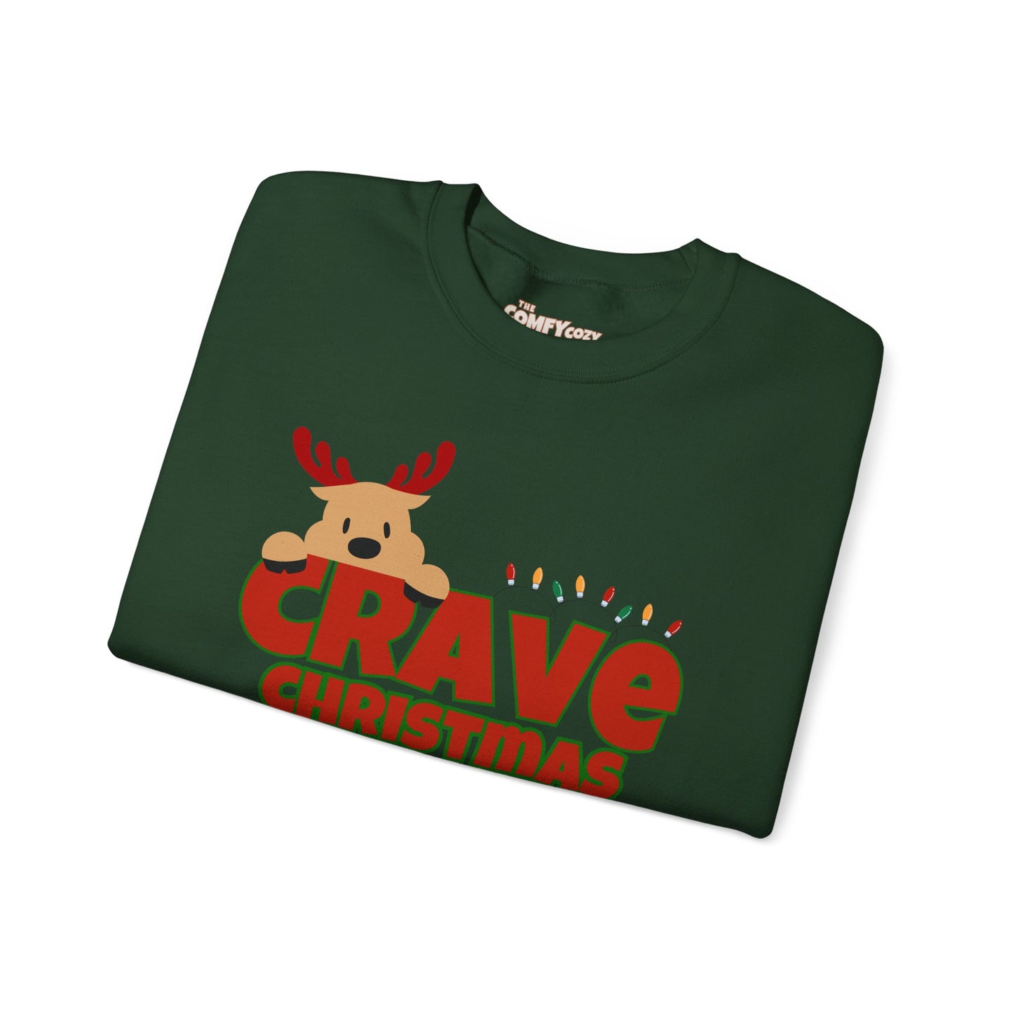 CRAVE CHRISTMAS REINDEER COMFYcozy Sweatshirt