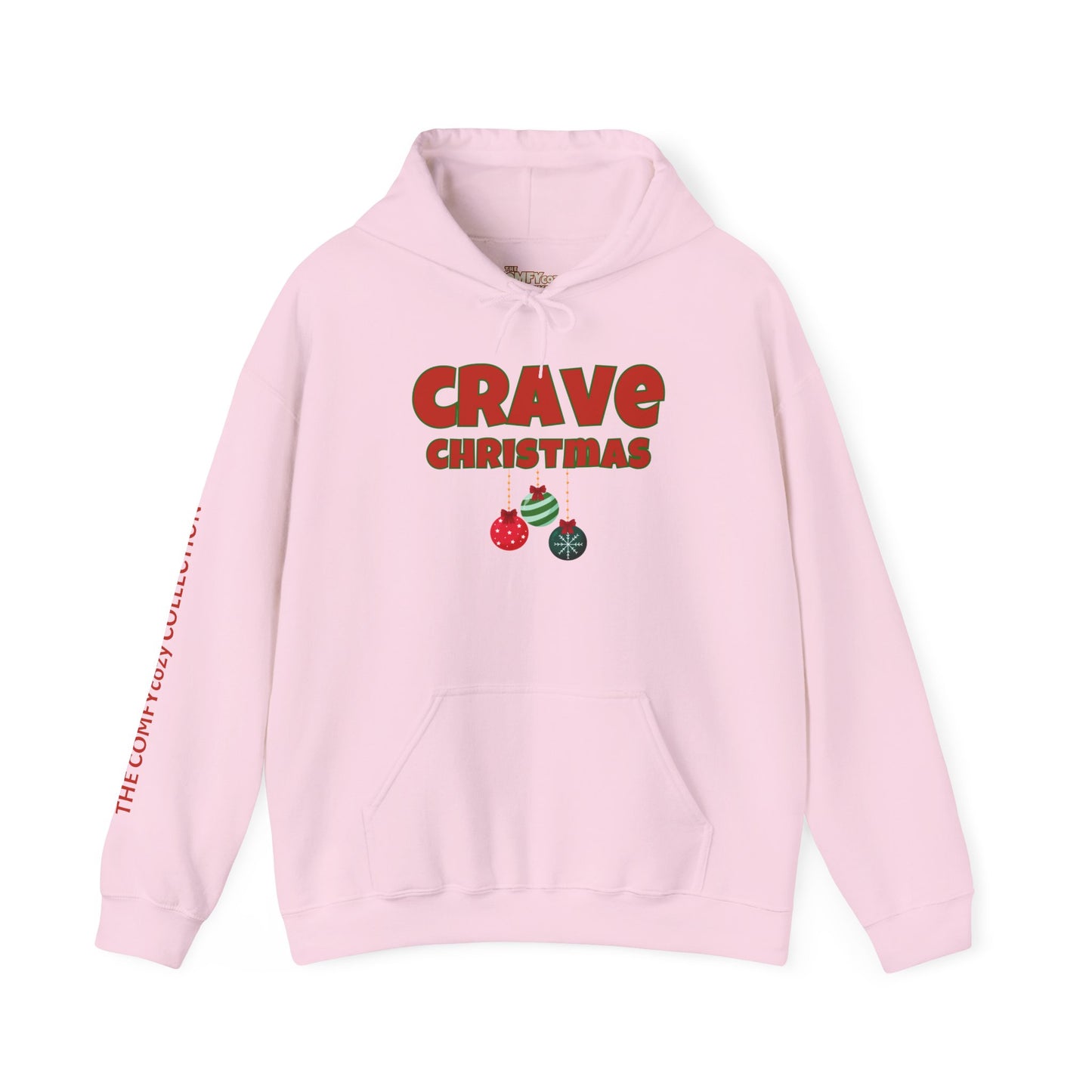 CRAVE CHRISTMAS BALLS COMFYcozy Heavy Blend™ Hooded Sweatshirt