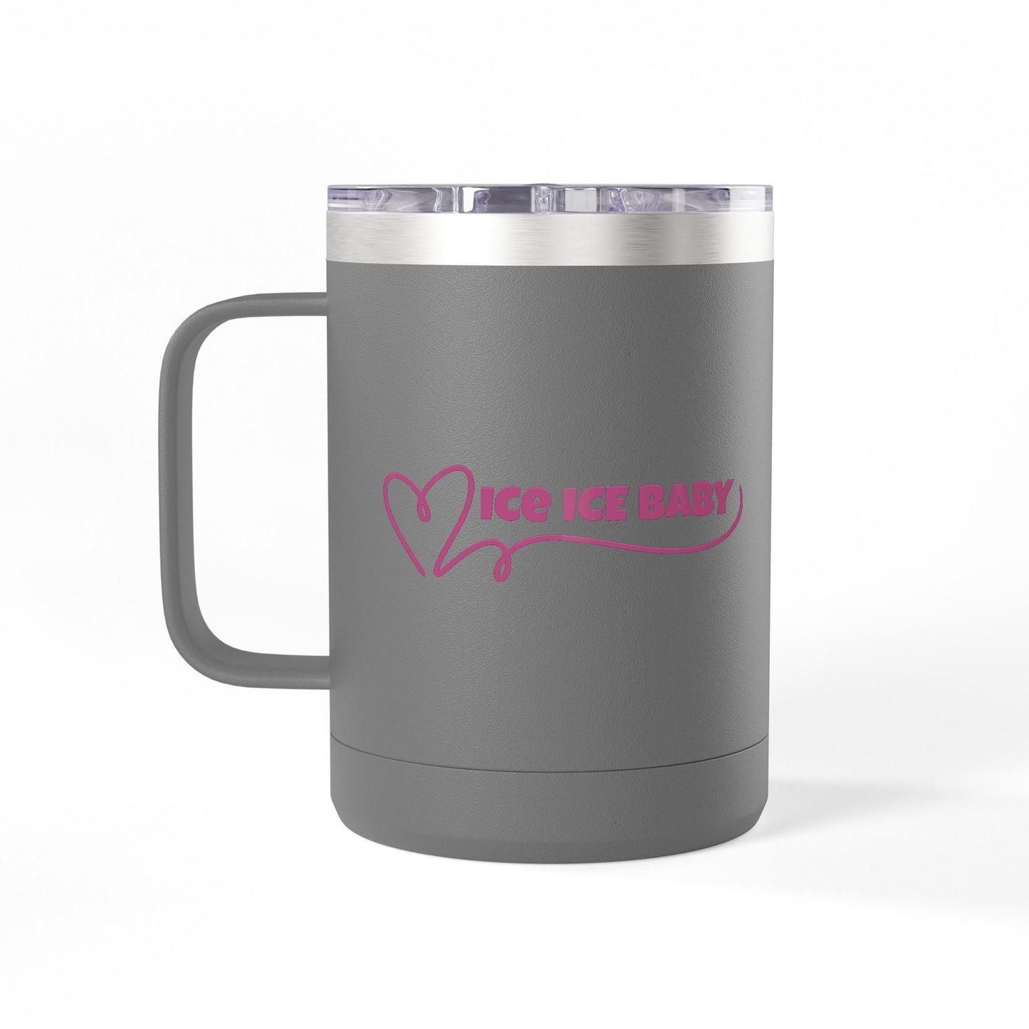 Ice Ice Baby Coffee Mug Tumbler, Fun Drinkware, Gift for Ice Cream Lovers, Unique Kitchen Décor, Home & Office Mug