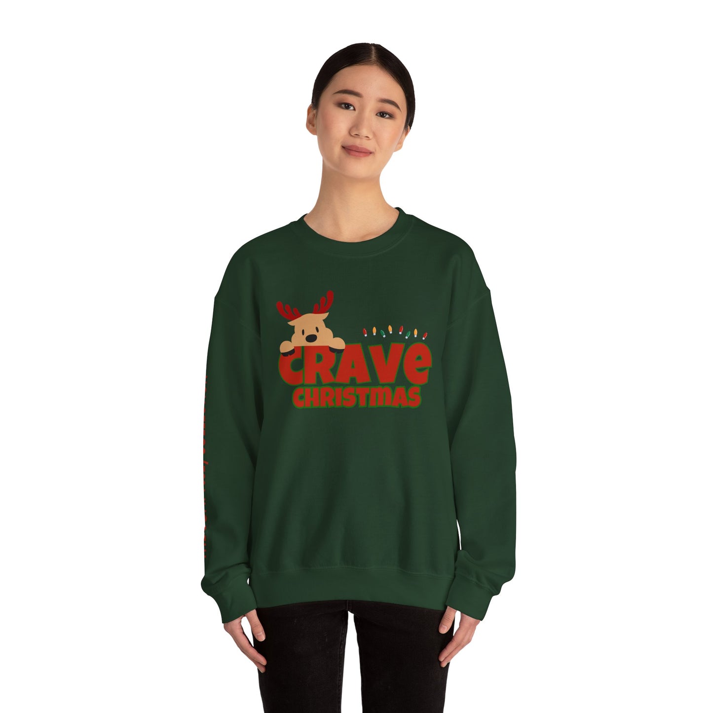 CRAVE CHRISTMAS REINDEER COMFYcozy Sweatshirt
