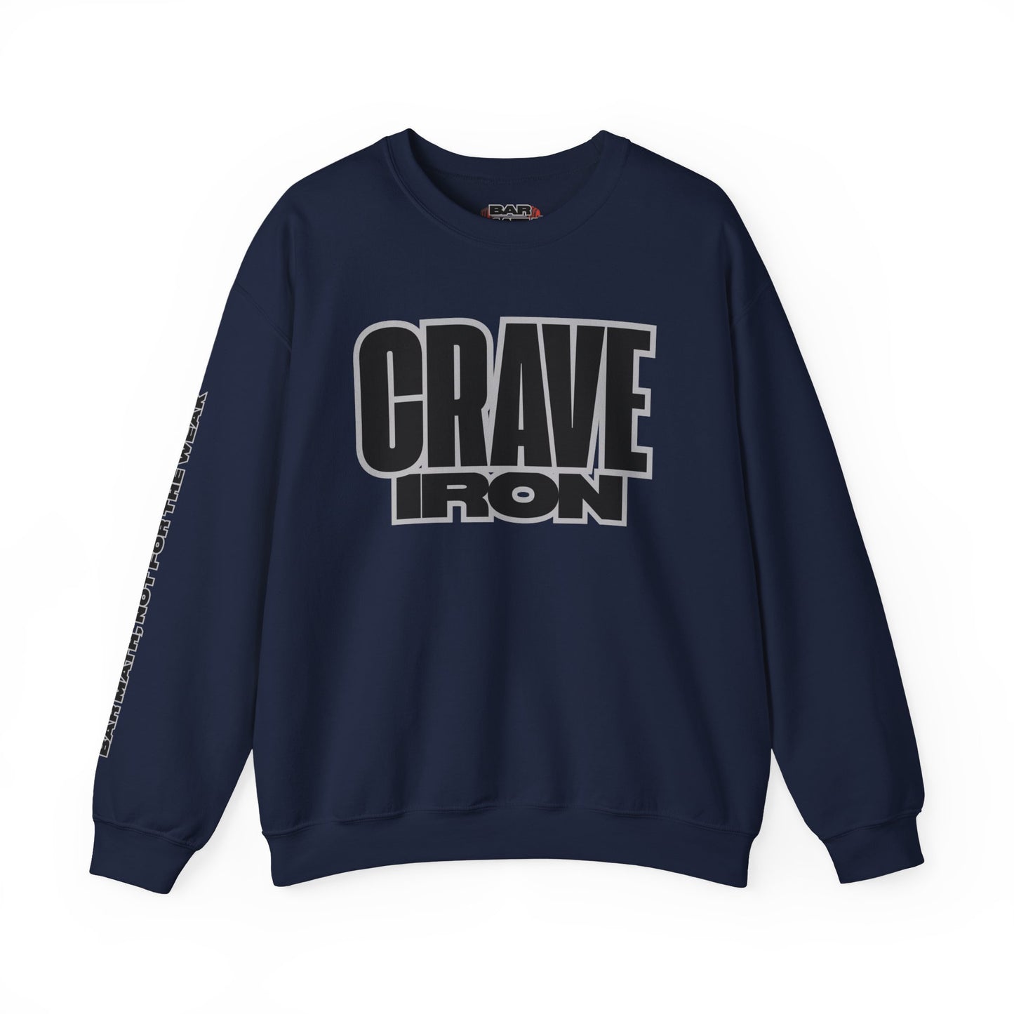 CRAVE IRON, BAR MATH Crewneck Sweatshirt