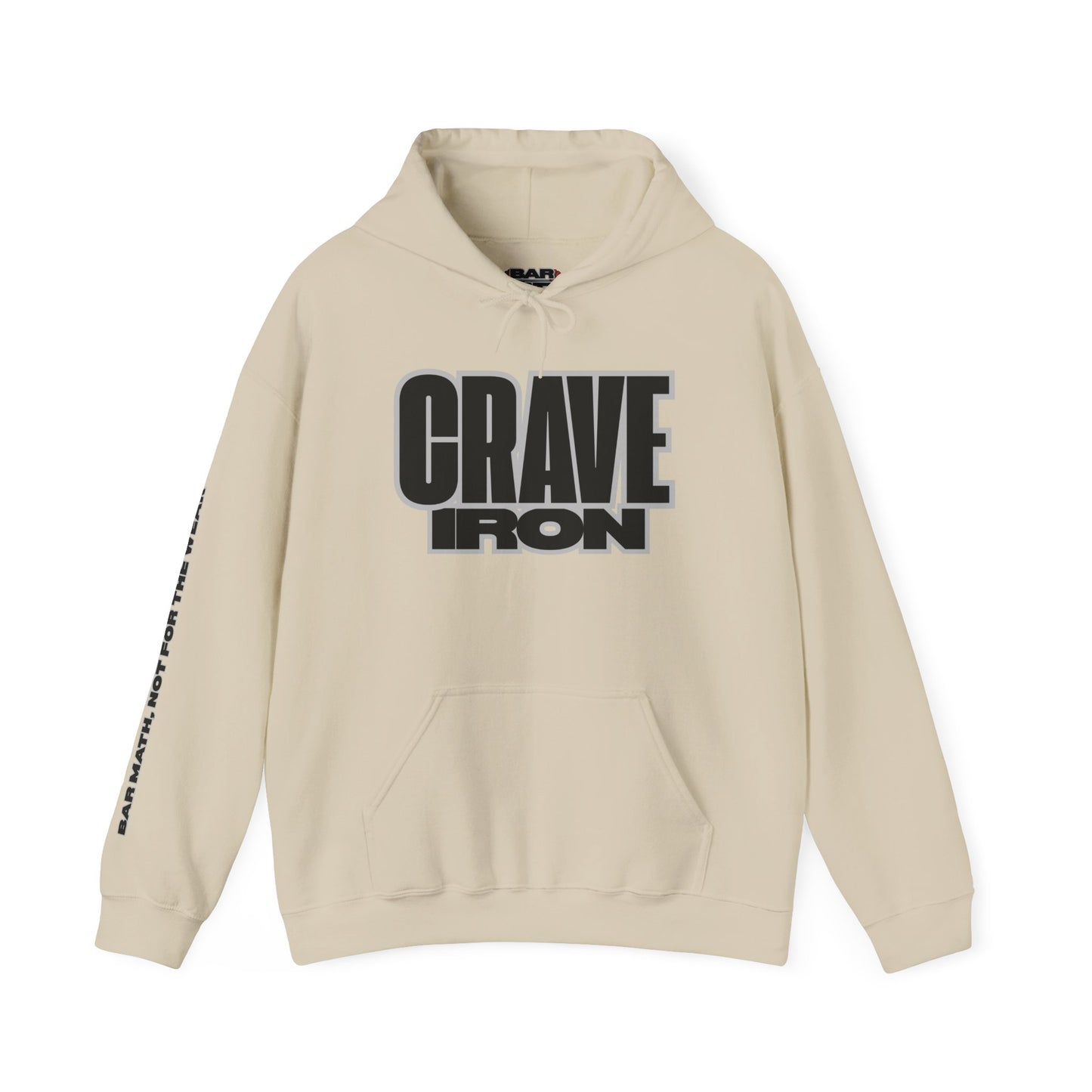 CRAVE IRON, BAR MATH Heavy Blend™ Hoodie Sweatshirt