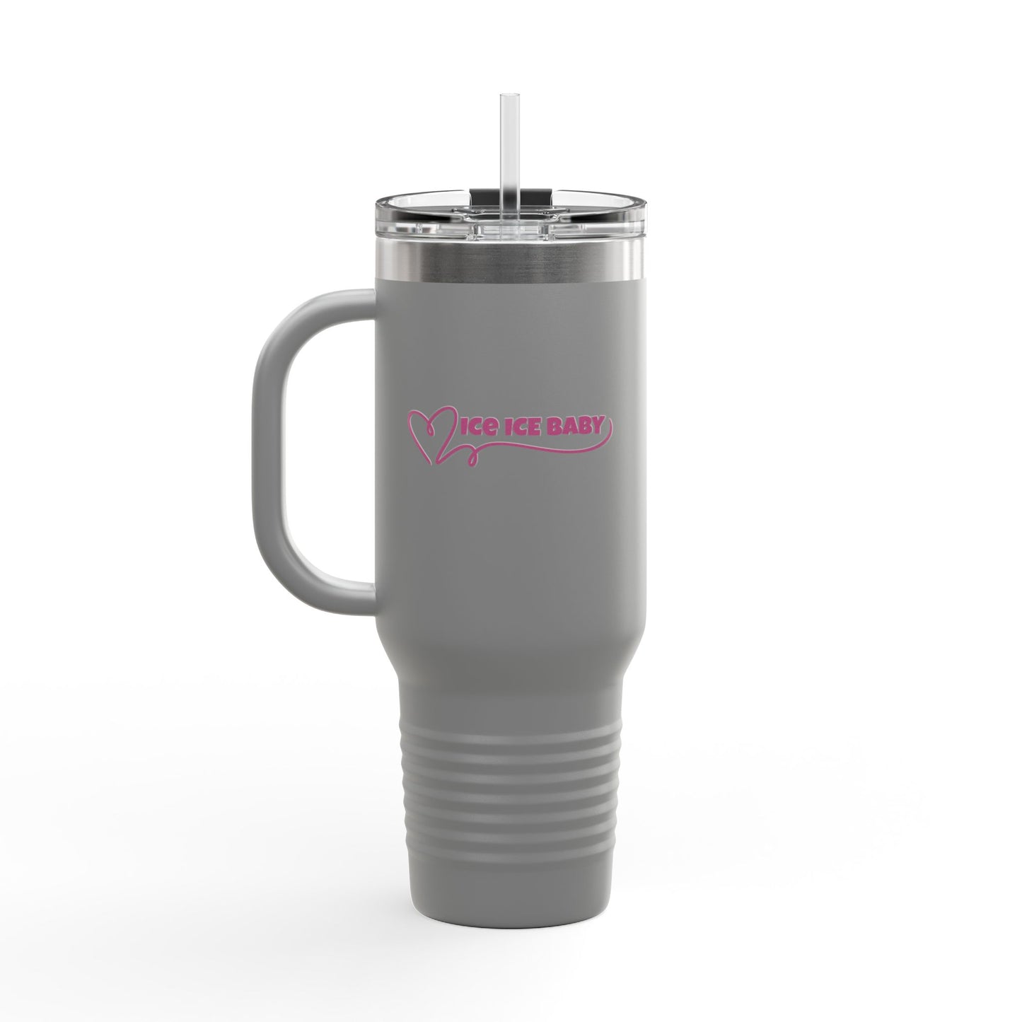 Ice Ice Baby Insulated Travel Mug, 40oz - Perfect for Hot/Cool Drinks, Travel, Gifts, Beach Days, Everyday Use