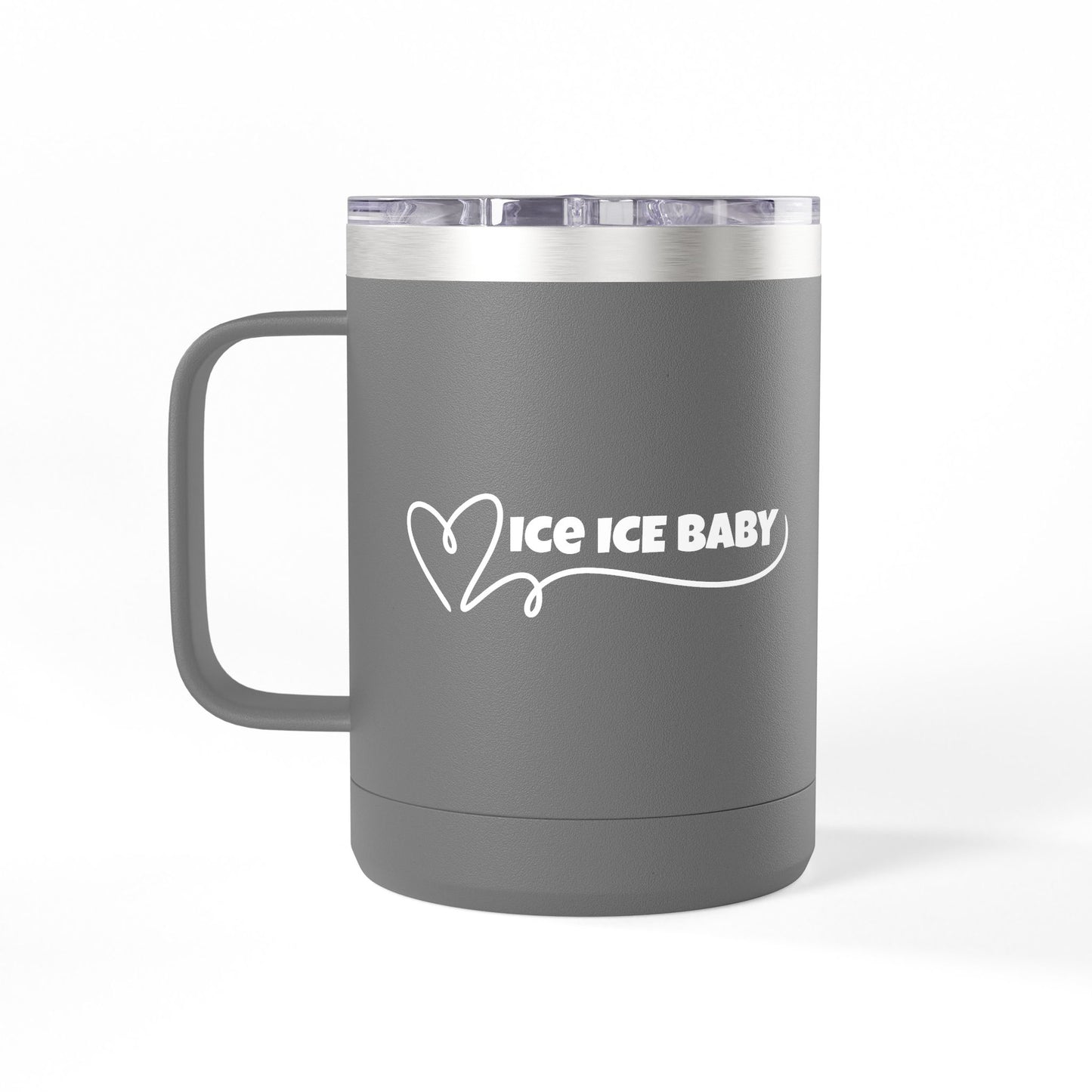 Ice Ice Baby Coffee Mug Tumbler, Fun Drinkware, Gift for Ice Cream Lovers, Unique Kitchen Décor, Home & Office Mug