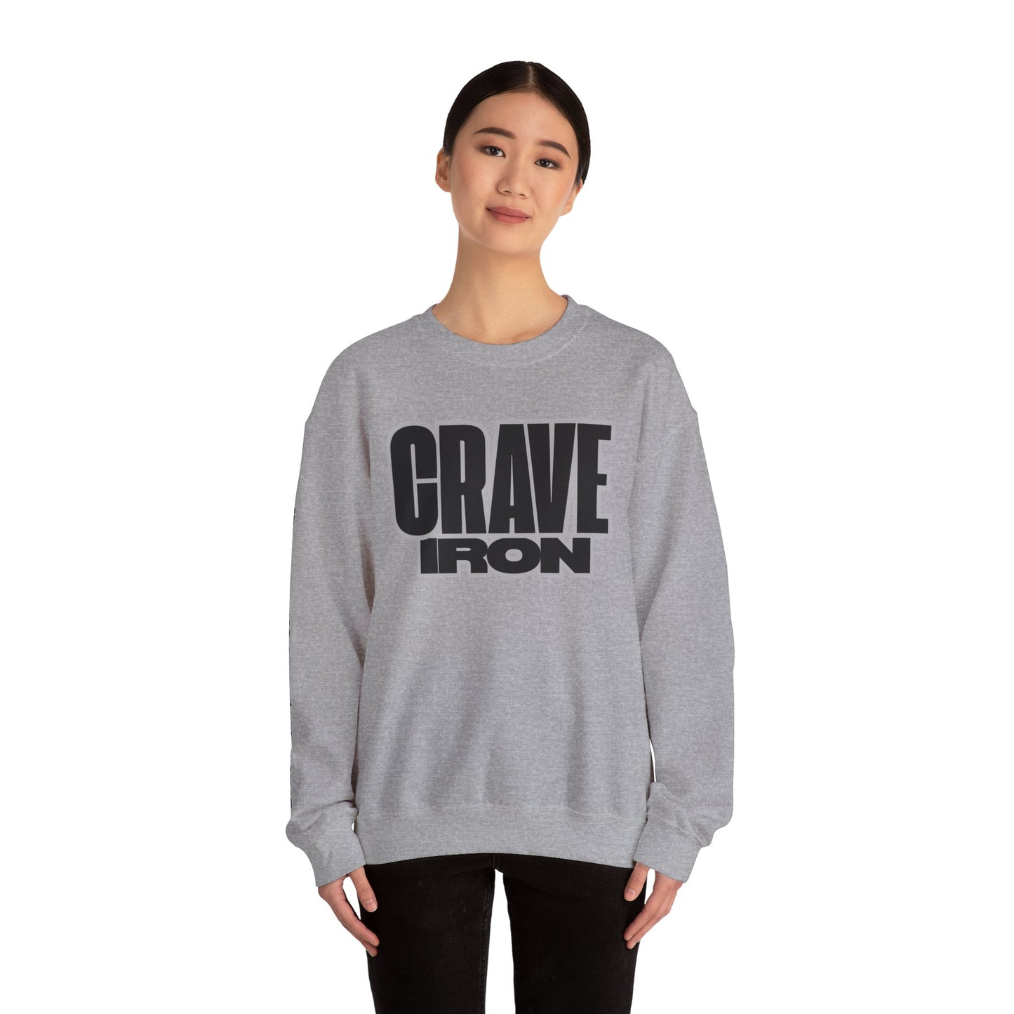 CRAVE IRON, BAR MATH Crewneck Sweatshirt
