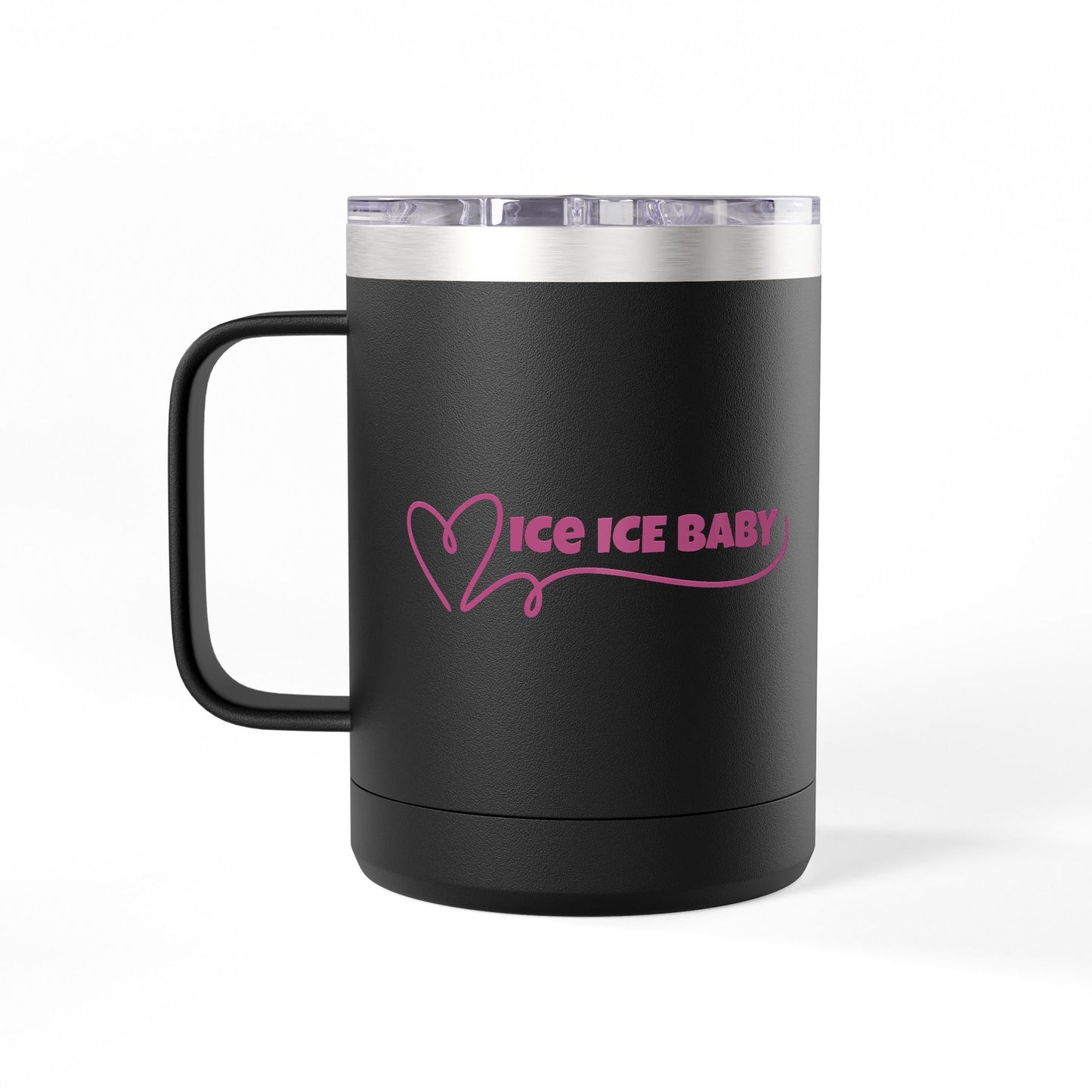 Ice Ice Baby Coffee Mug Tumbler, Fun Drinkware, Gift for Ice Cream Lovers, Unique Kitchen Décor, Home & Office Mug