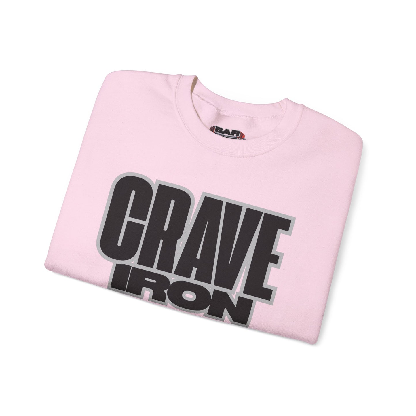 CRAVE IRON, BAR MATH Crewneck Sweatshirt