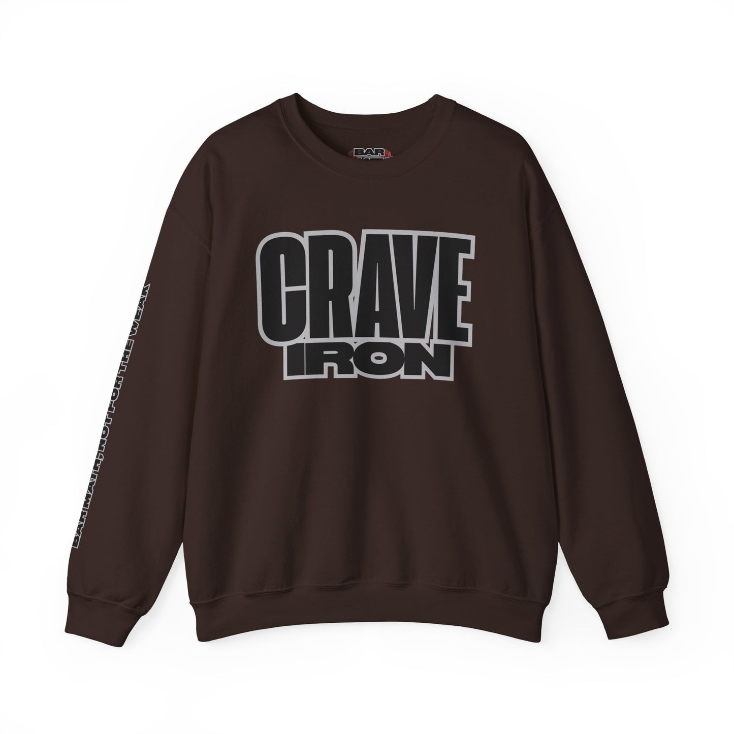 CRAVE IRON, BAR MATH Crewneck Sweatshirt