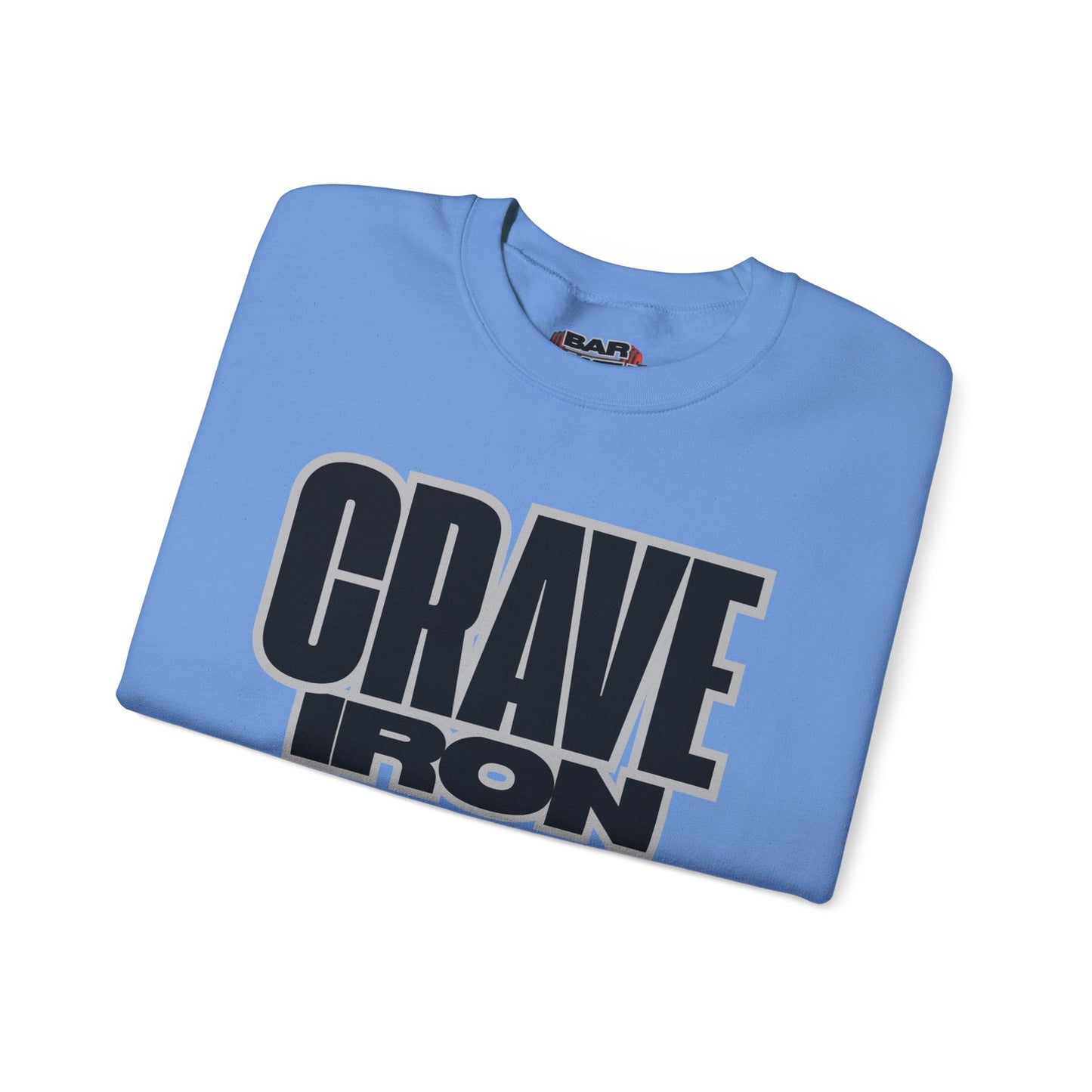CRAVE IRON, BAR MATH Crewneck Sweatshirt