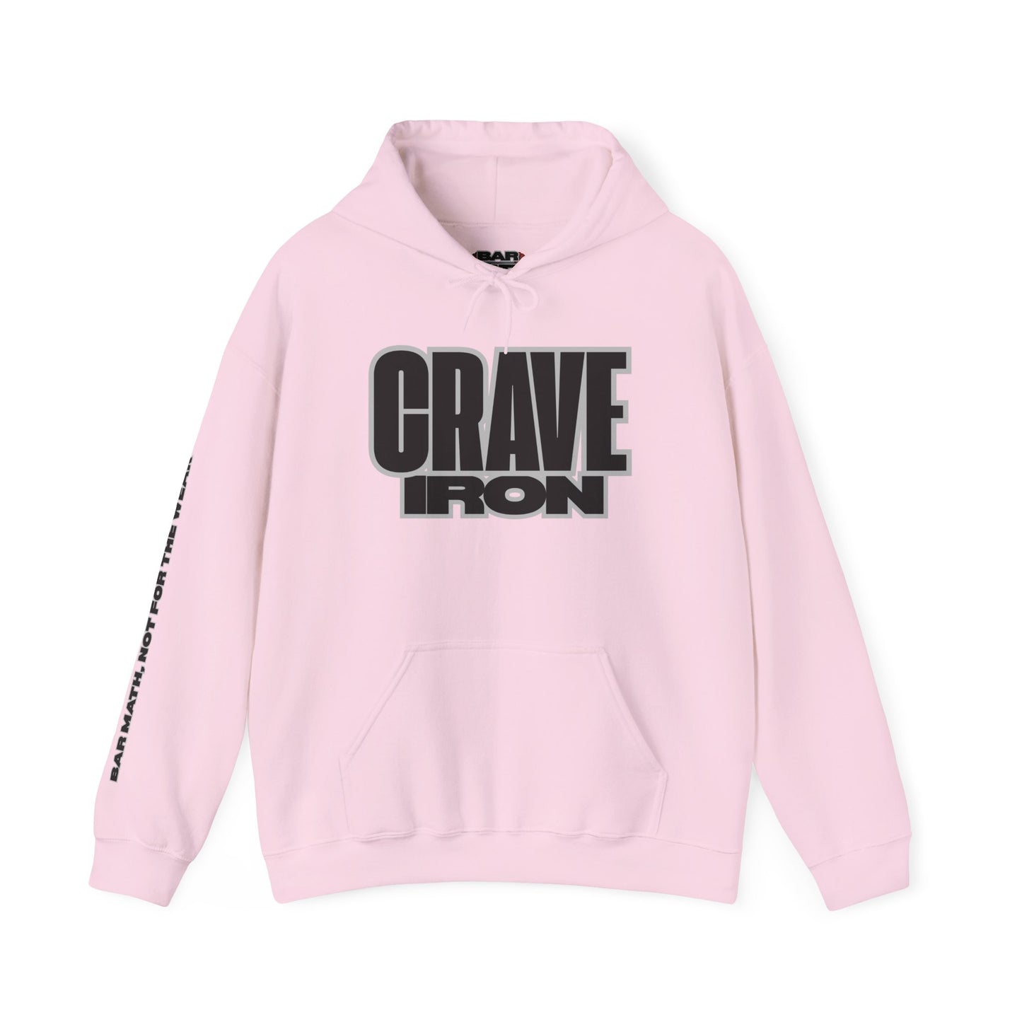 CRAVE IRON, BAR MATH Heavy Blend™ Hoodie Sweatshirt