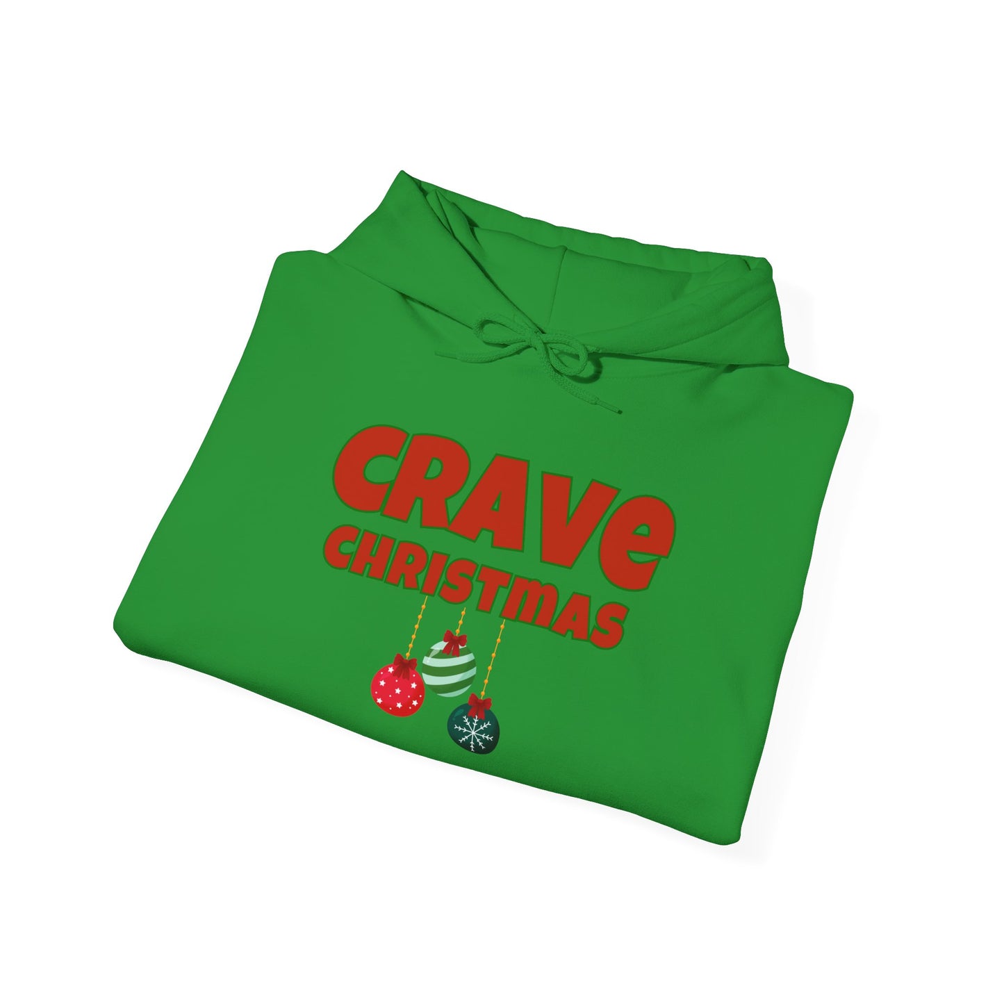 CRAVE CHRISTMAS BALLS COMFYcozy Heavy Blend™ Hooded Sweatshirt