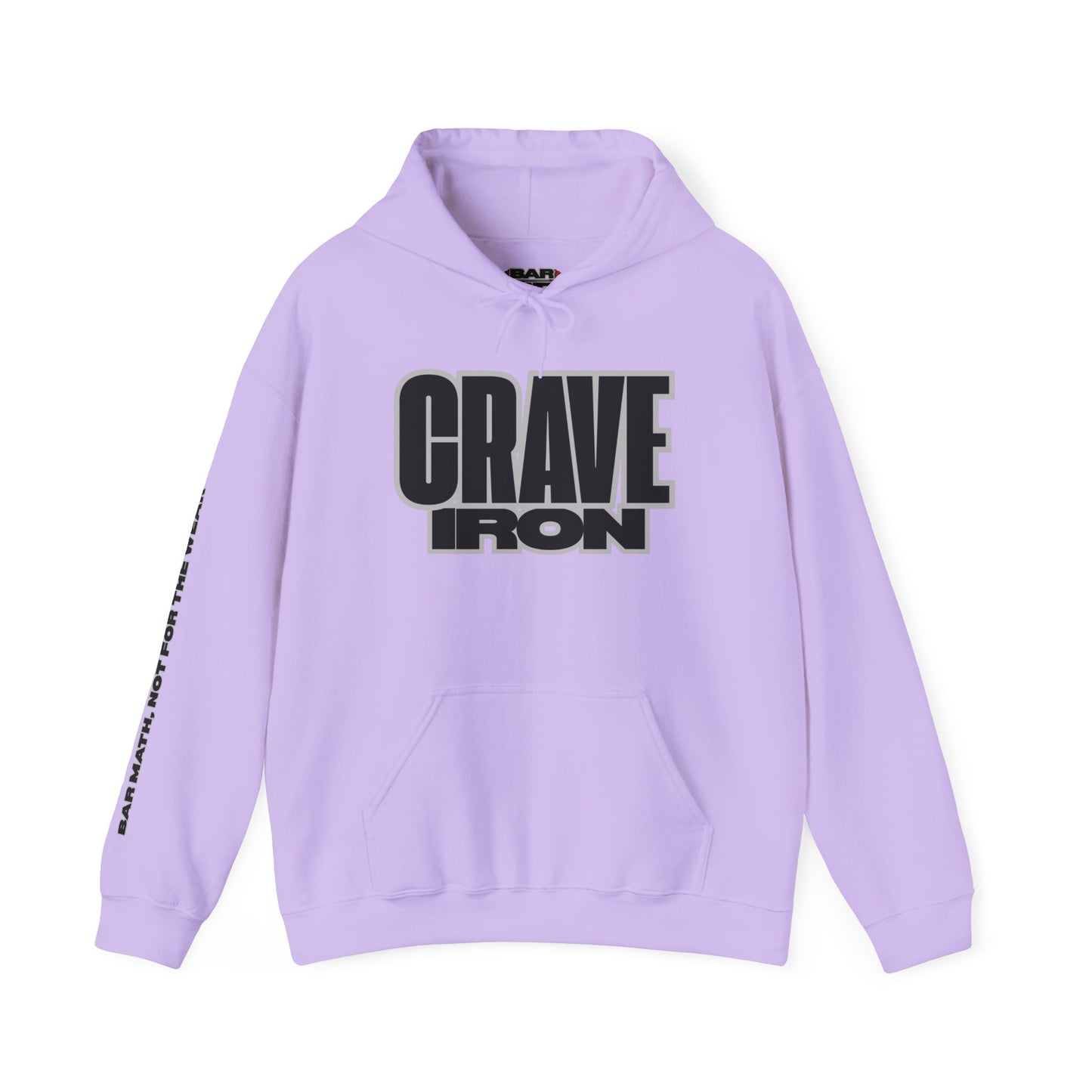CRAVE IRON, BAR MATH Heavy Blend™ Hoodie Sweatshirt