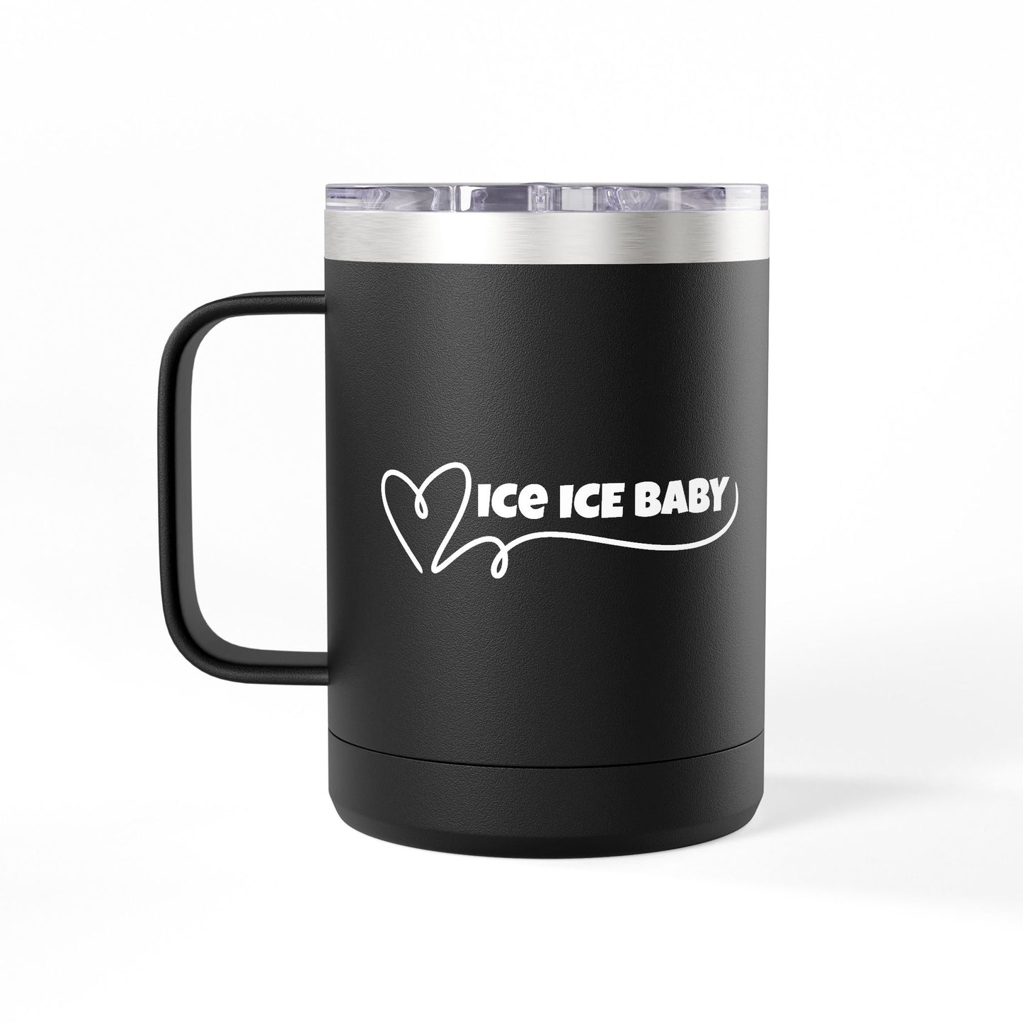 Ice Ice Baby Coffee Mug Tumbler, Fun Drinkware, Gift for Ice Cream Lovers, Unique Kitchen Décor, Home & Office Mug