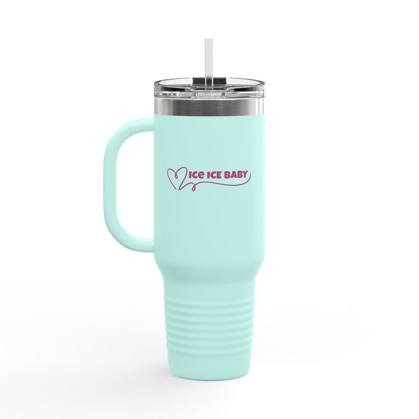 Ice Ice Baby Insulated Travel Mug, 40oz - Perfect for Hot/Cool Drinks, Travel, Gifts, Beach Days, Everyday Use