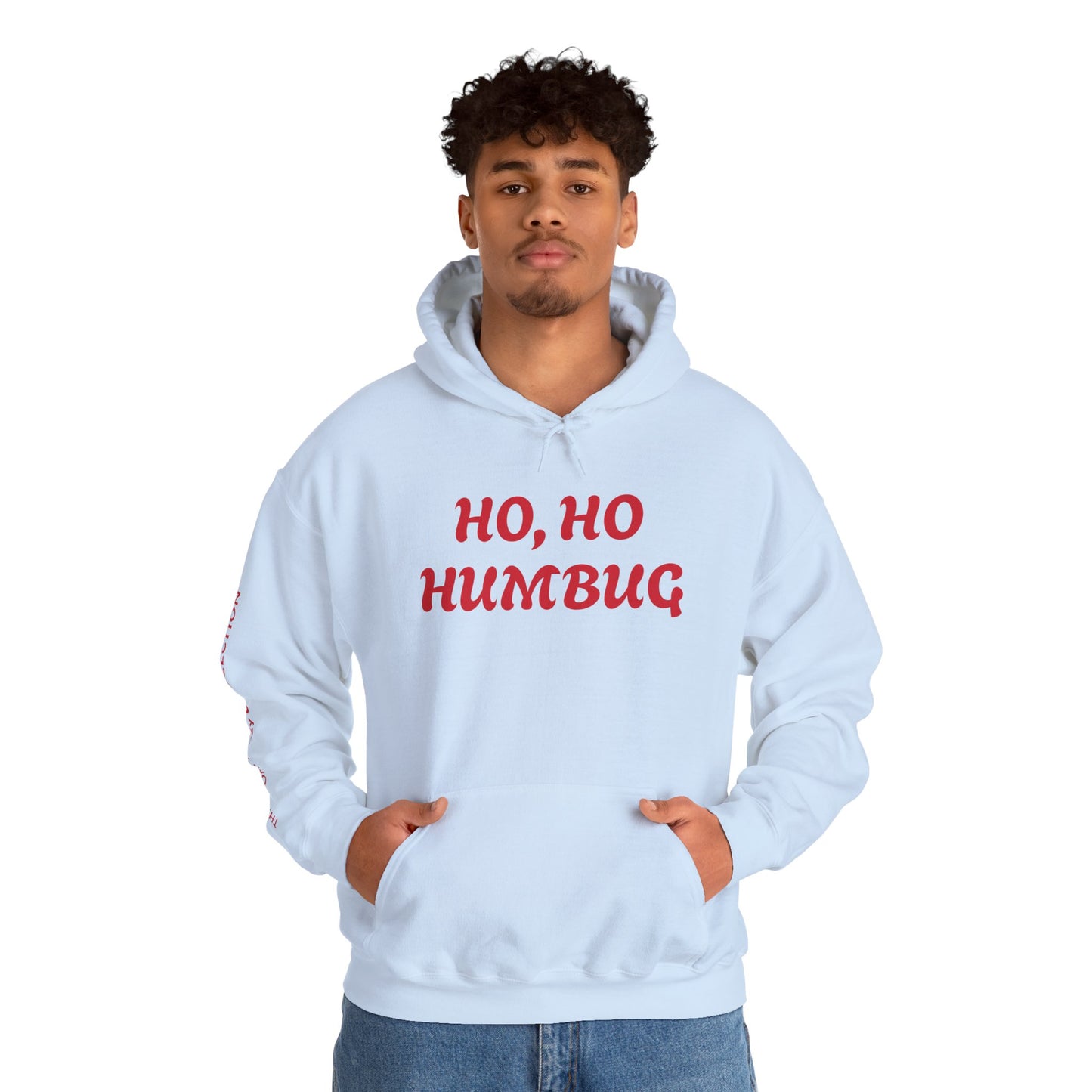 HO, HO HUMBUG COMFYcozy Heavy Blend™ Hooded Sweatshirt