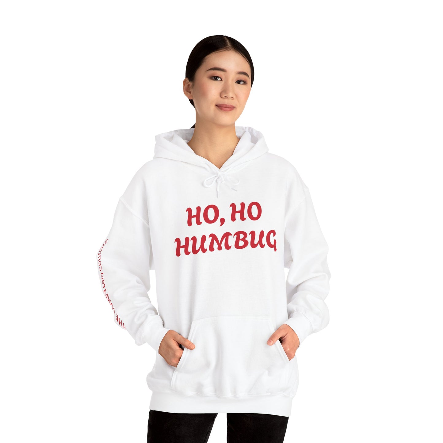 HO, HO HUMBUG COMFYcozy Heavy Blend™ Hooded Sweatshirt