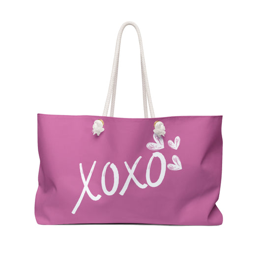 XOXO COMFYcozy Weekend Bag in Pink - The COMFYcozy Collection, Stylish Travel Tote, Beach Essentials, Summer Getaway, Gift for Her