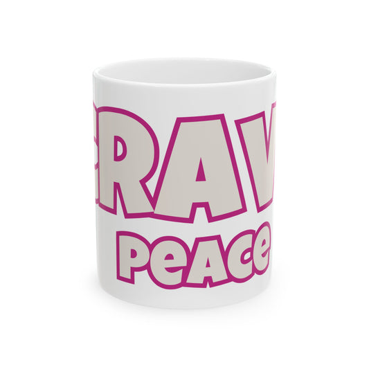 CRAVE PEACE Coffee Mug (15oz)