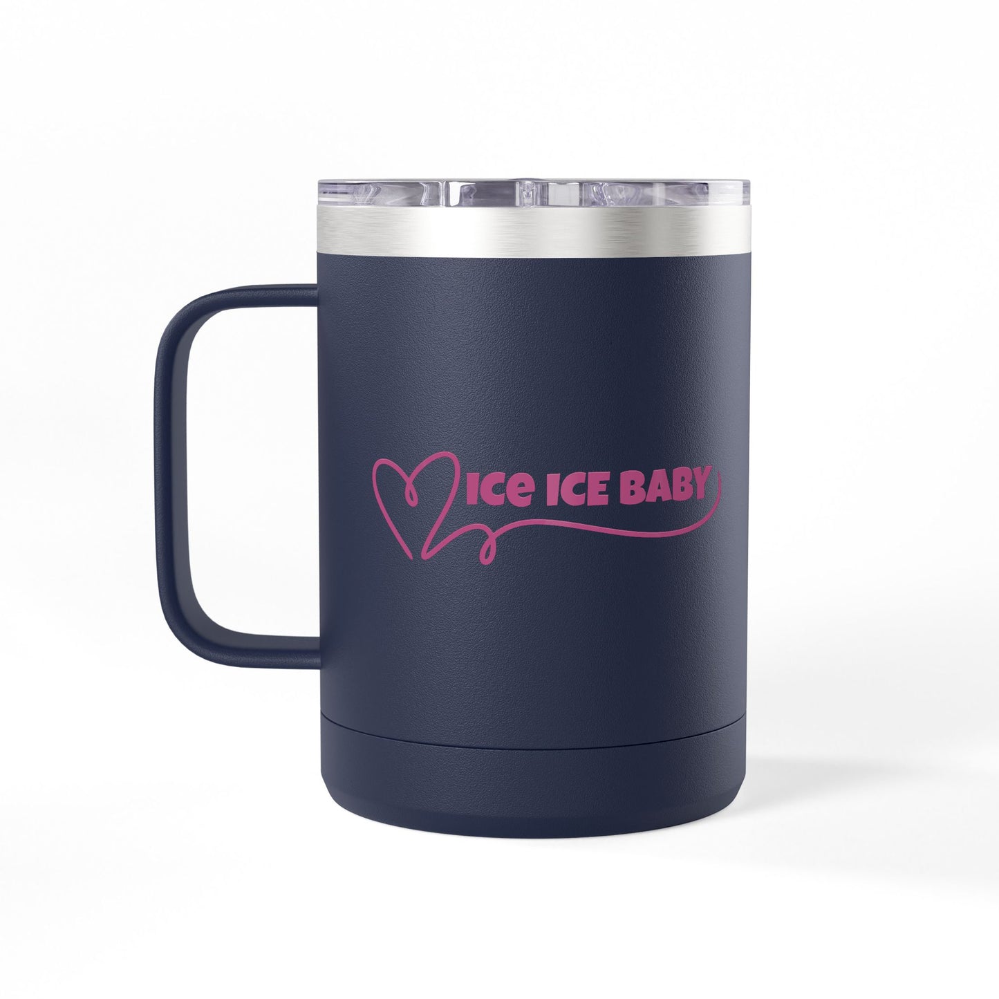 Ice Ice Baby Coffee Mug Tumbler, Fun Drinkware, Gift for Ice Cream Lovers, Unique Kitchen Décor, Home & Office Mug