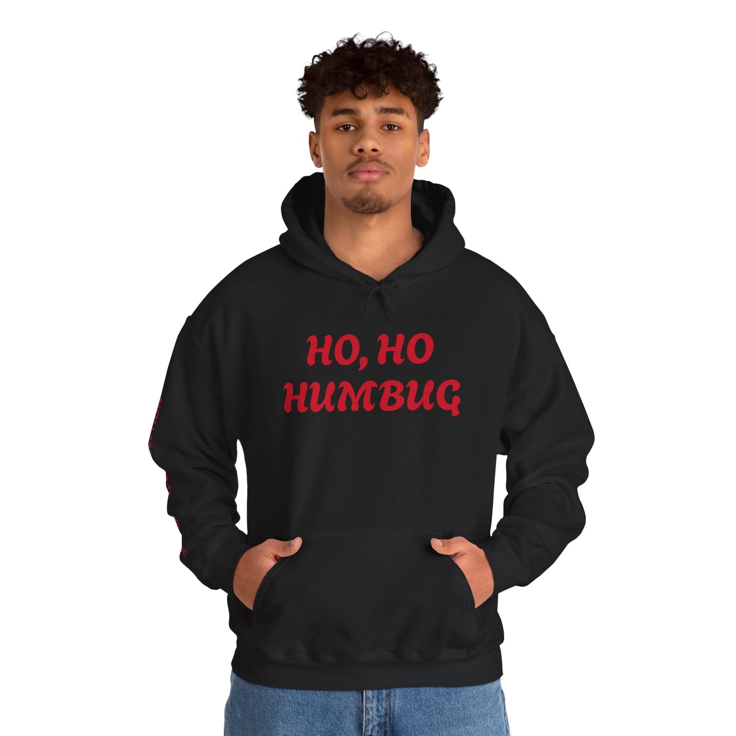 HO, HO HUMBUG COMFYcozy Heavy Blend™ Hooded Sweatshirt