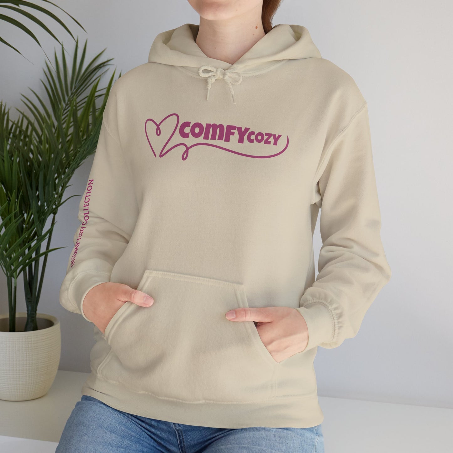 COMFYcozy Swirl Heart Heavy Blend™ Hooded Sweatshirt