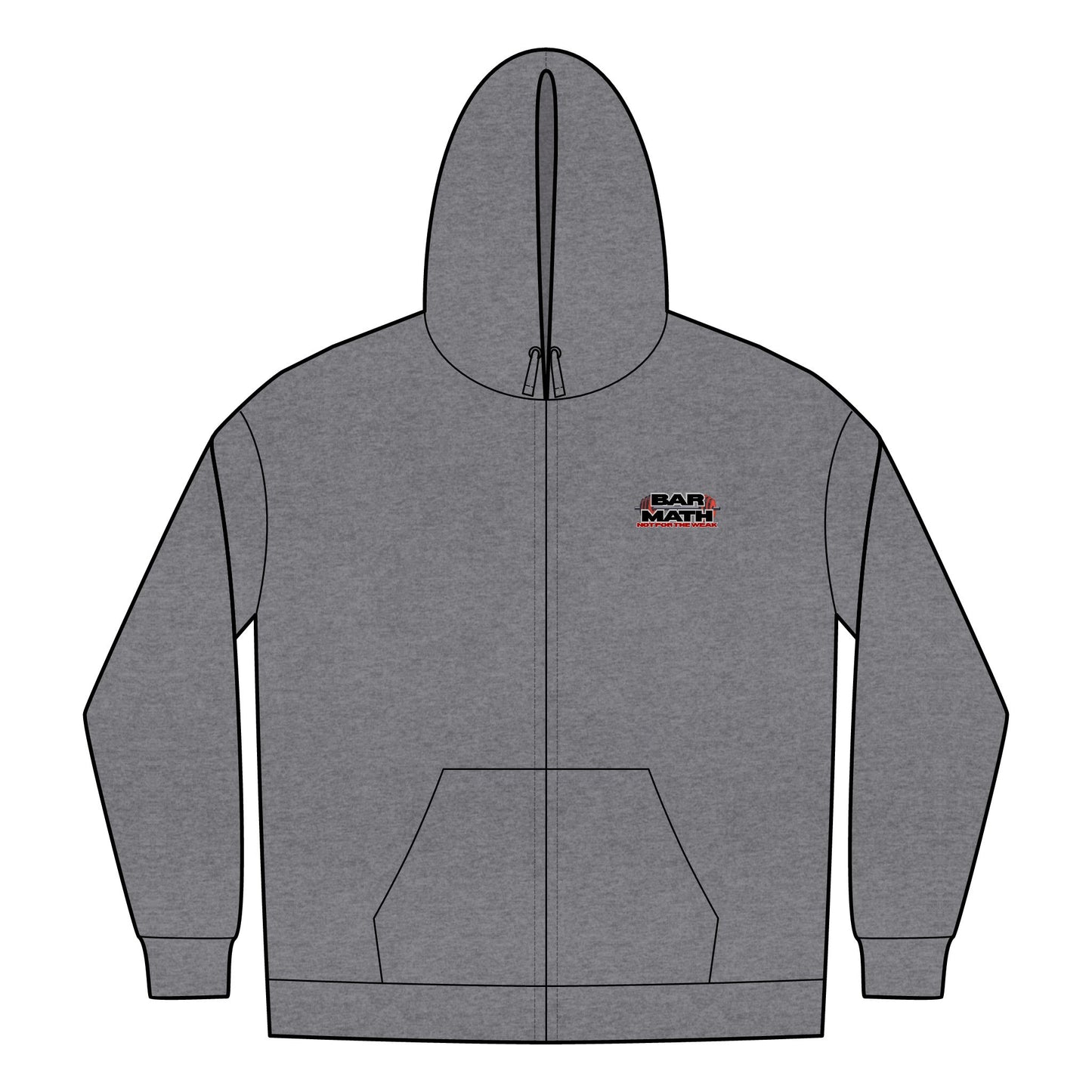 BAR MATH Zip Hoodie – Not For The Weak