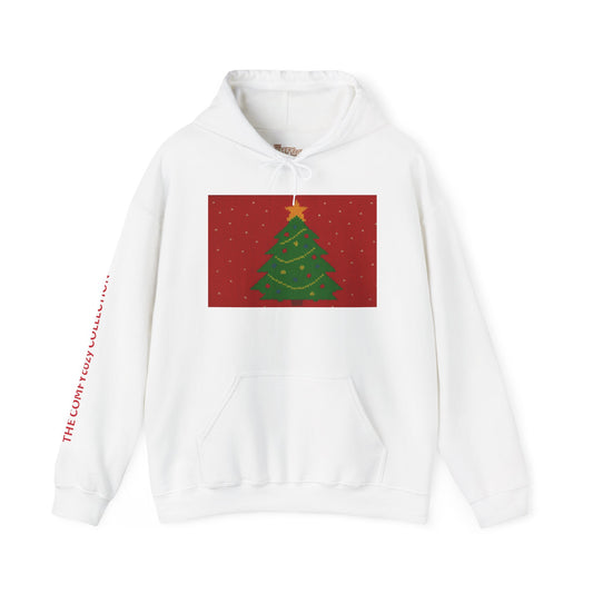 Ugly Christmas Sweater Look in a  COMFYcozy Heavy Blend™ Hooded Sweatshirt