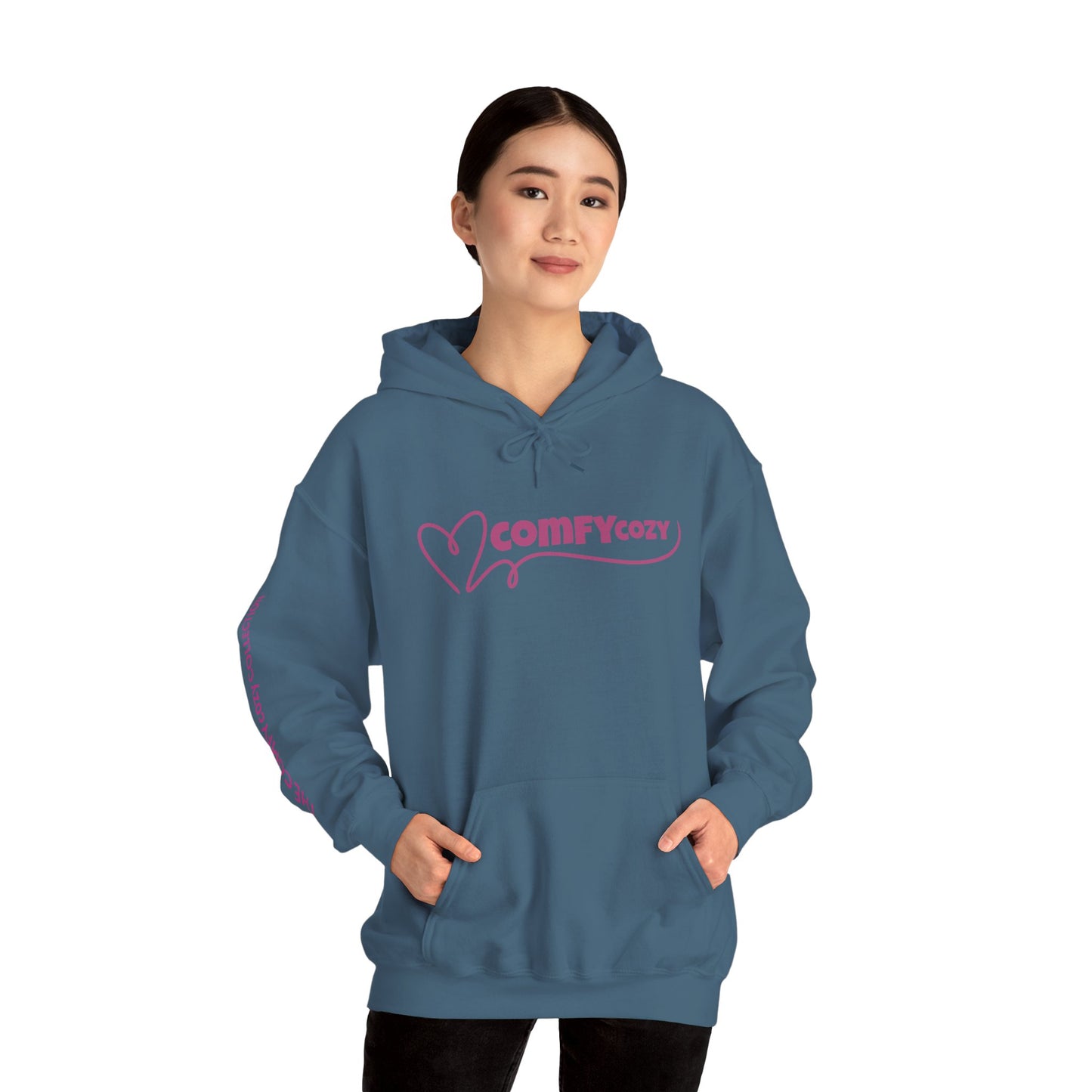 COMFYcozy Swirl Heart Heavy Blend™ Hooded Sweatshirt