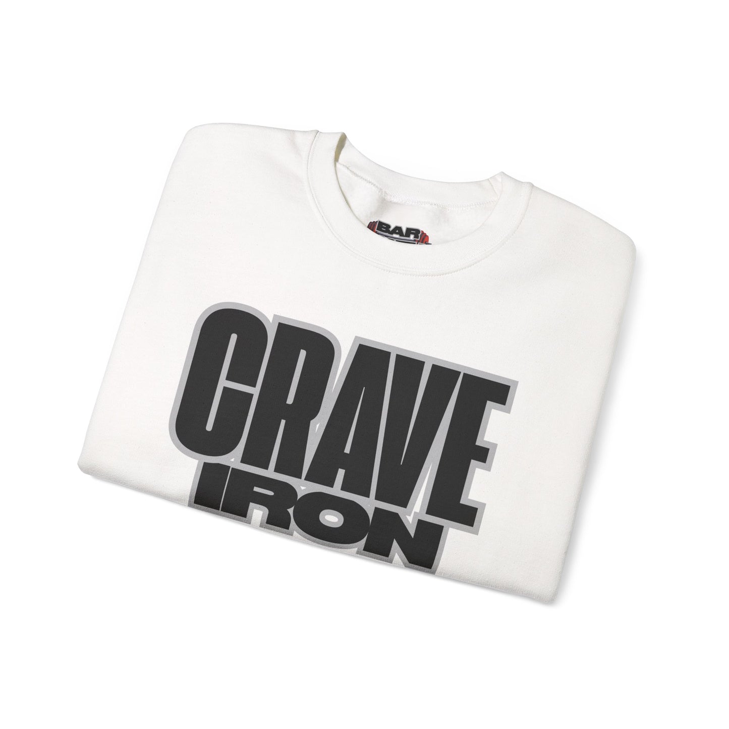 CRAVE IRON, BAR MATH Crewneck Sweatshirt