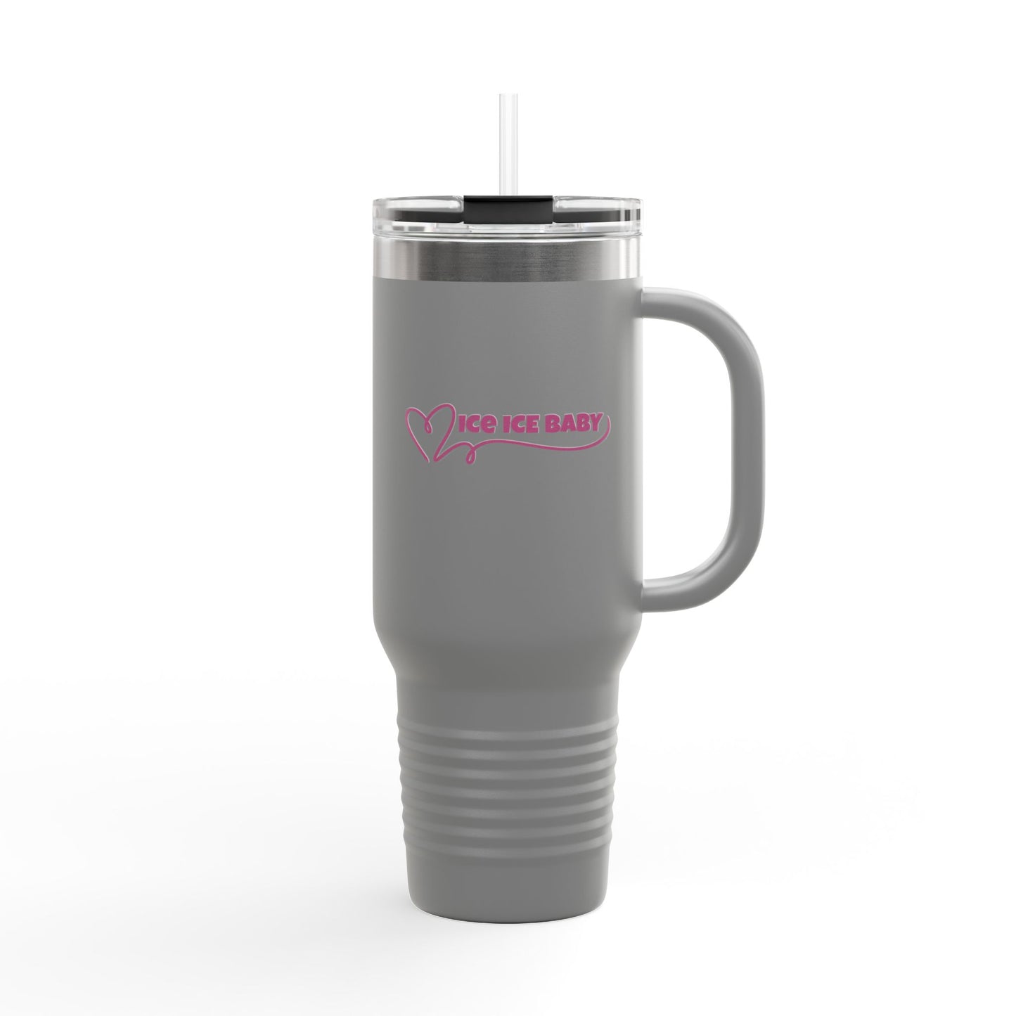 Ice Ice Baby Insulated Travel Mug, 40oz - Perfect for Hot/Cool Drinks, Travel, Gifts, Beach Days, Everyday Use