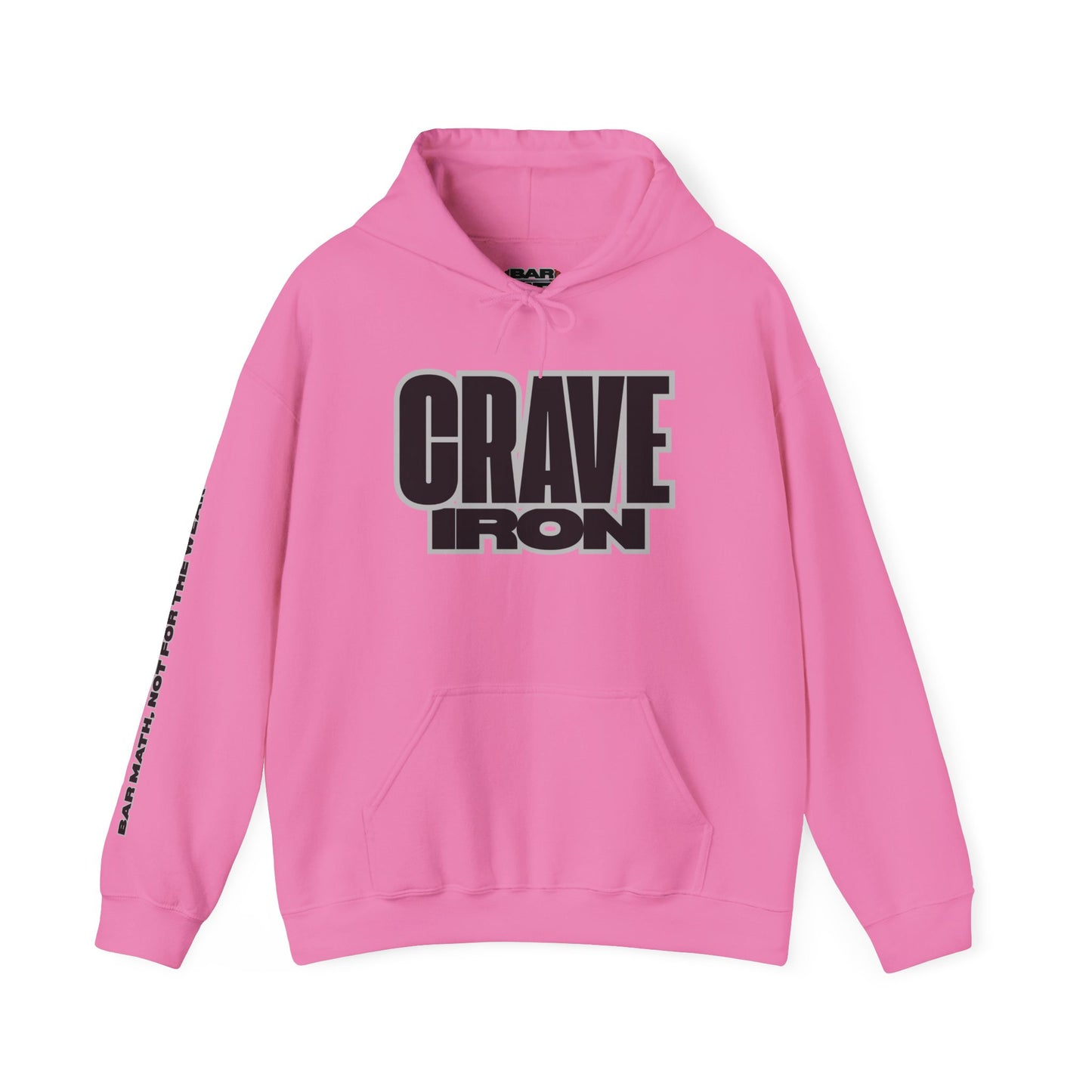 CRAVE IRON, BAR MATH Heavy Blend™ Hoodie Sweatshirt