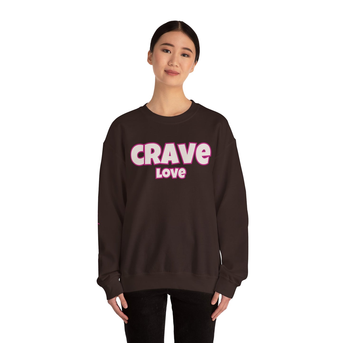 CRAVE LOVE Cozy Sweatshirt Pink