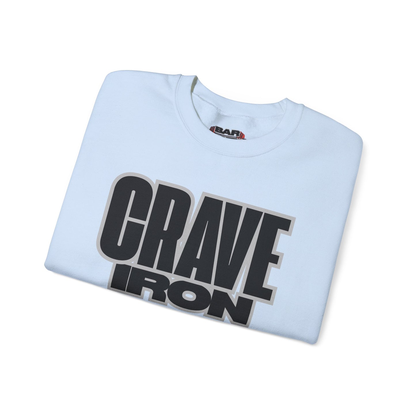CRAVE IRON, BAR MATH Crewneck Sweatshirt
