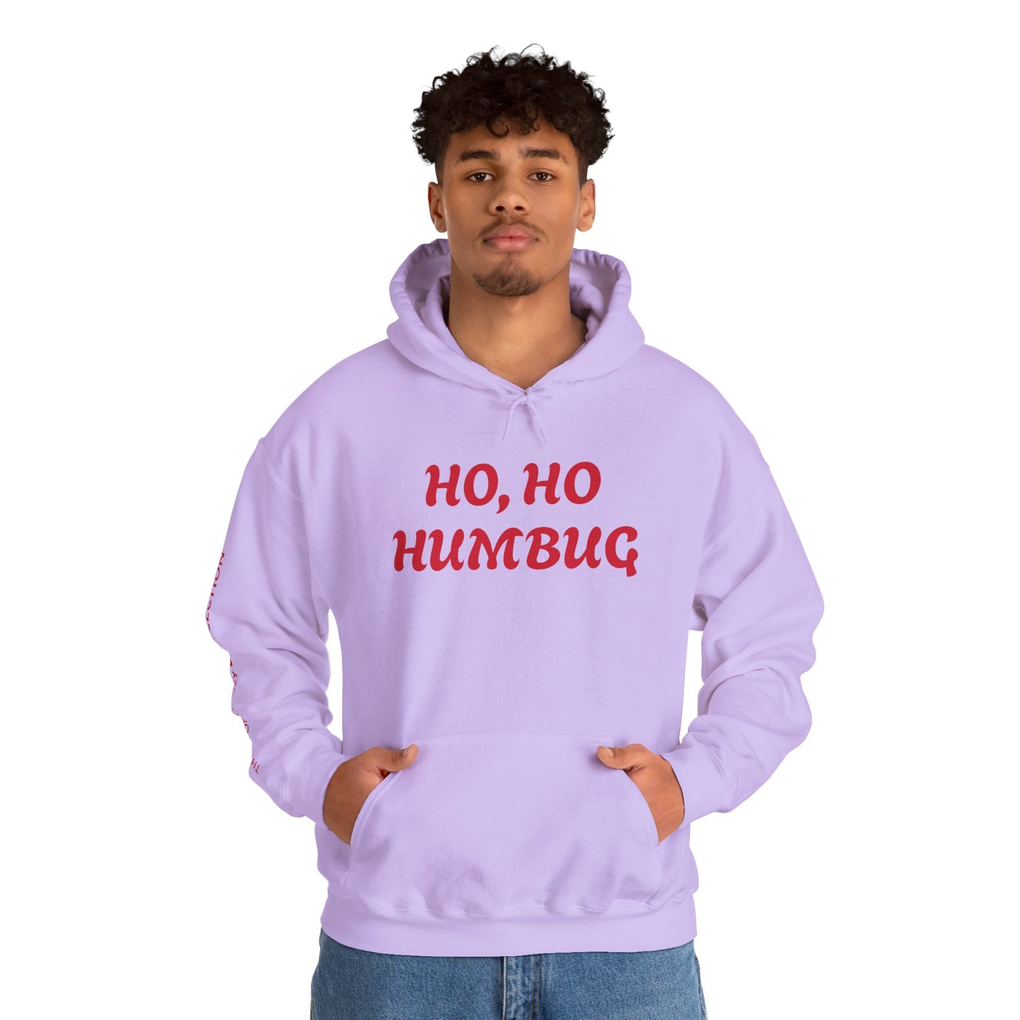 HO, HO HUMBUG COMFYcozy Heavy Blend™ Hooded Sweatshirt