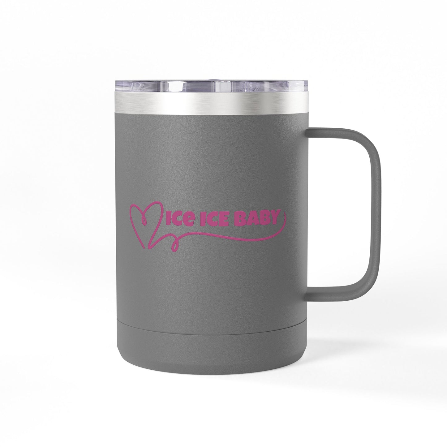 Ice Ice Baby Coffee Mug Tumbler, Fun Drinkware, Gift for Ice Cream Lovers, Unique Kitchen Décor, Home & Office Mug