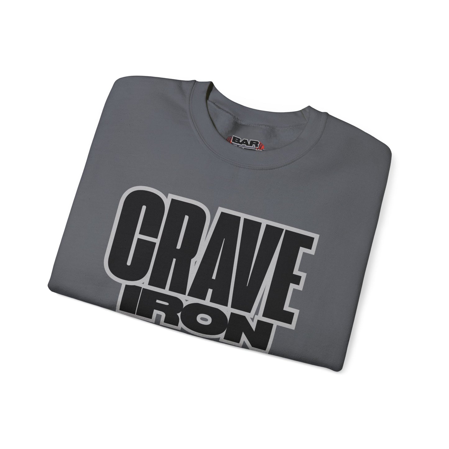 CRAVE IRON, BAR MATH Crewneck Sweatshirt