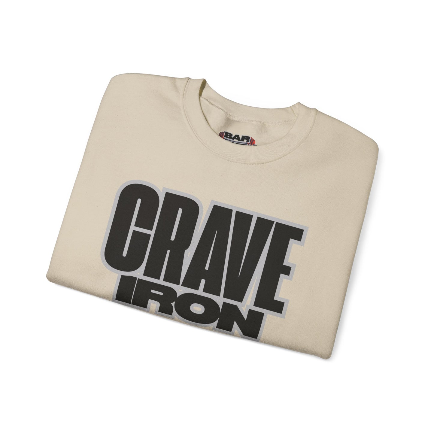 CRAVE IRON, BAR MATH Crewneck Sweatshirt