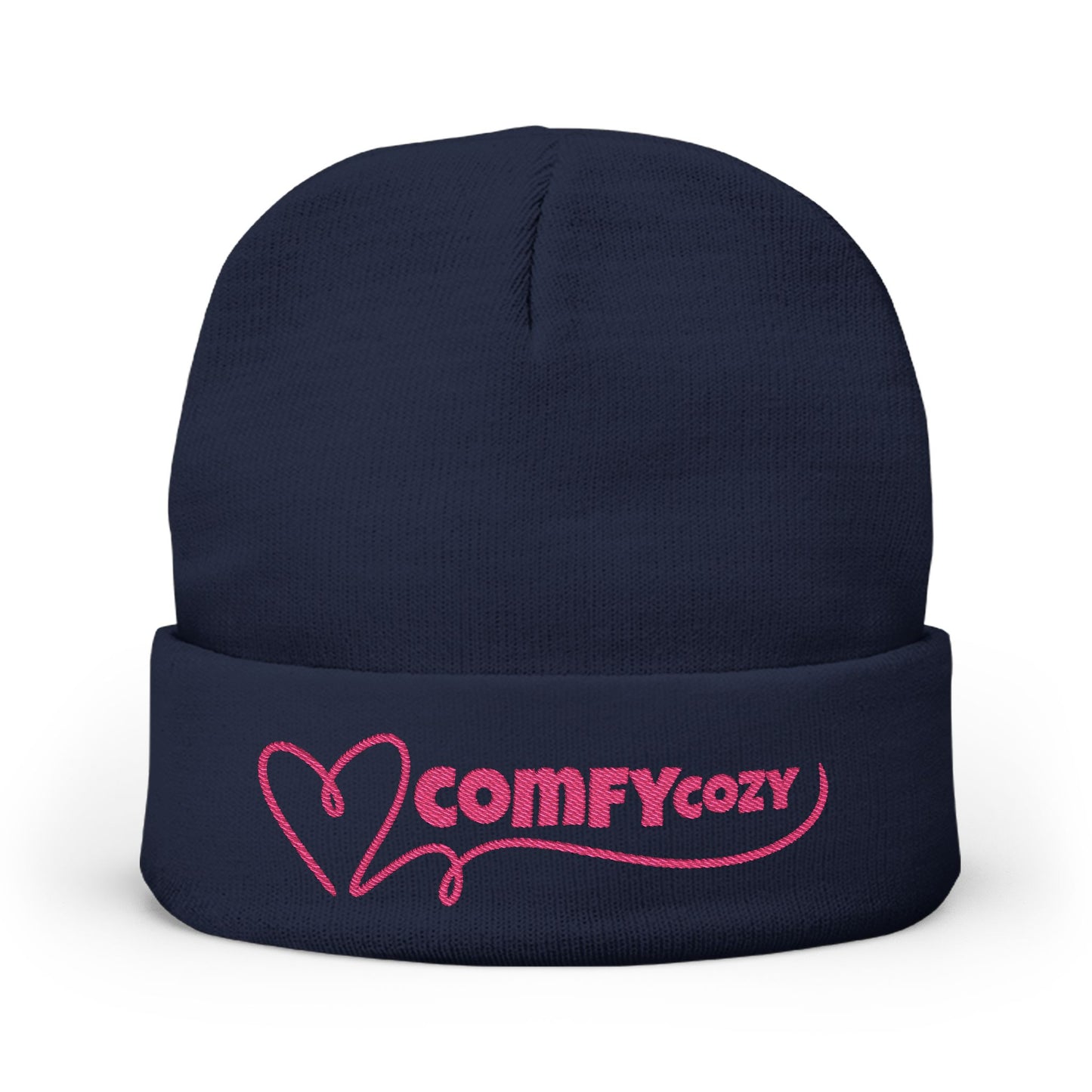COMFYcozy Pink Knit Beanie with Embroidery, Warm Winter Hat for Men and Women, Perfect for Gift Giving, Casual Style for Cold Weather, [...]