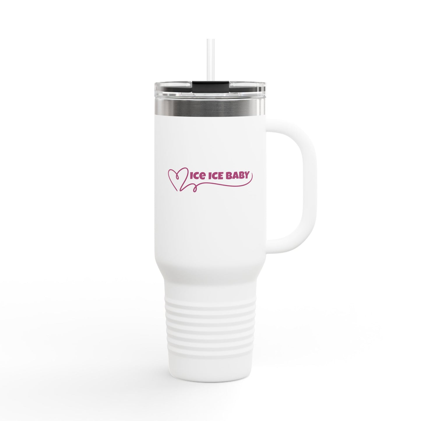 Ice Ice Baby Insulated Travel Mug, 40oz - Perfect for Hot/Cool Drinks, Travel, Gifts, Beach Days, Everyday Use