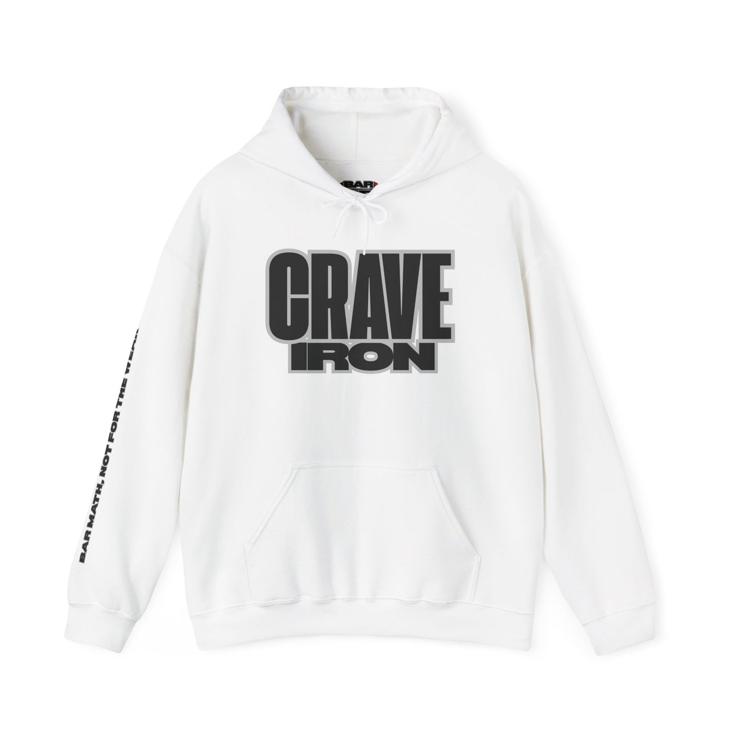 CRAVE IRON, BAR MATH Heavy Blend™ Hoodie Sweatshirt